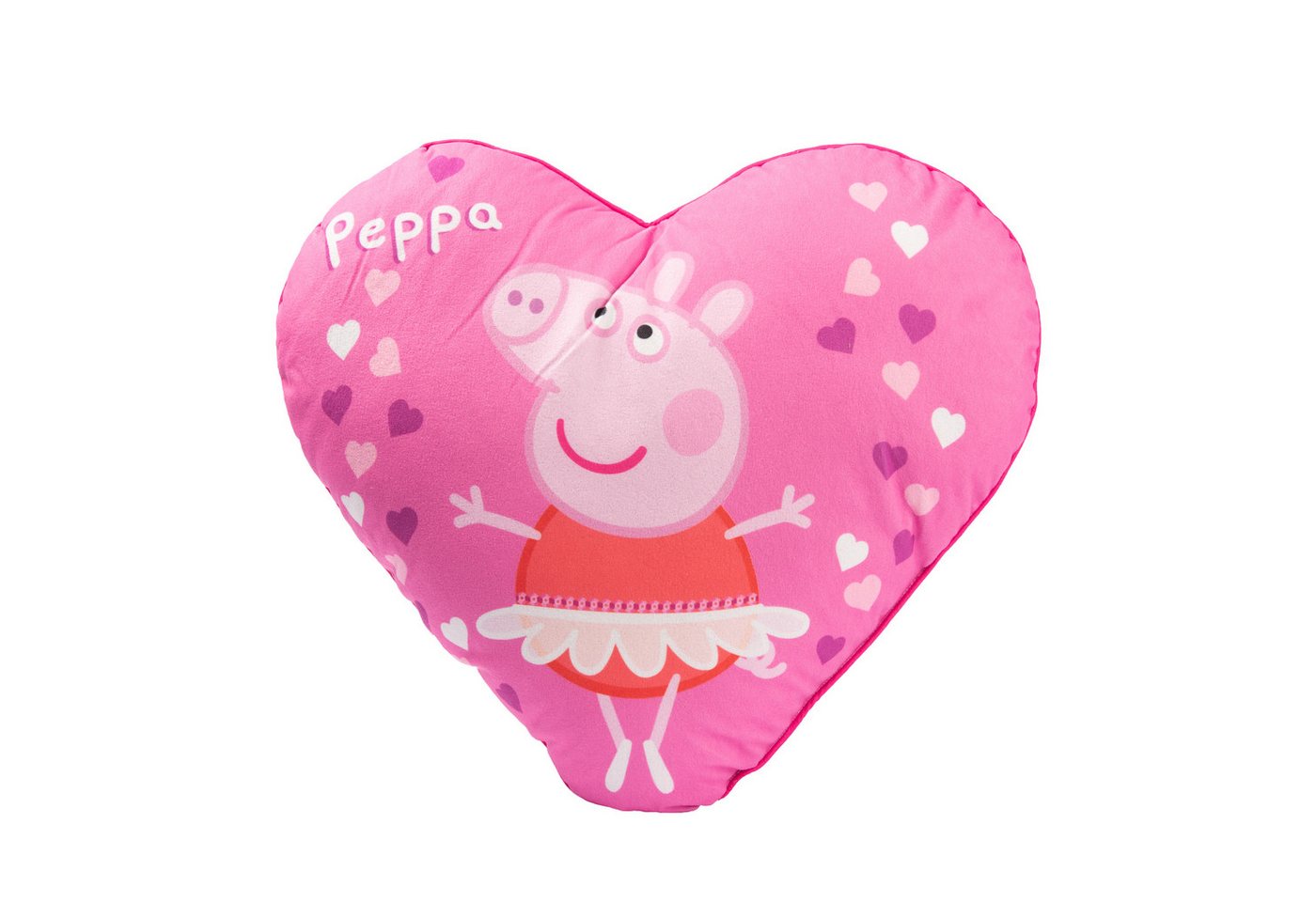 United Labels® Dekokissen Peppa Wutz - Herz, 45 x 45 cm