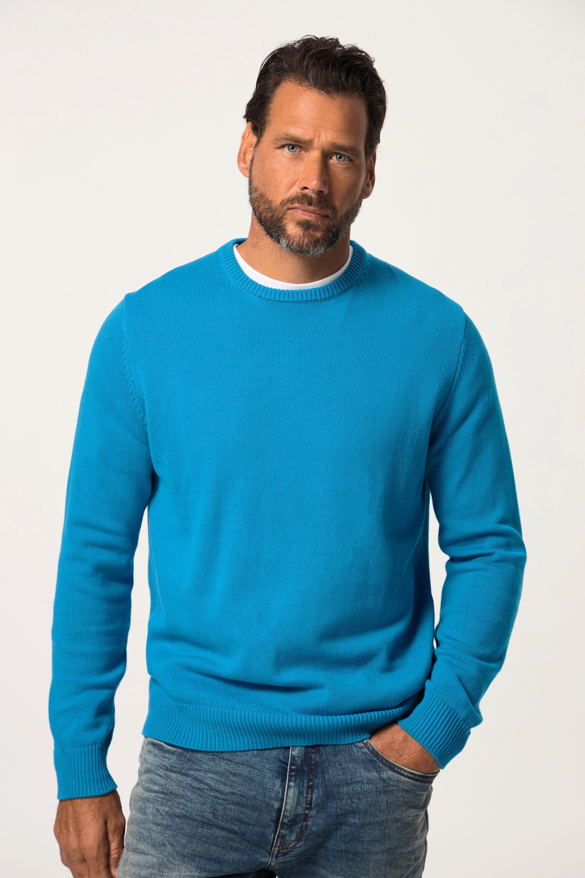 JP1880 Rundhalspullover JP1880 Pullover Rundhals Baumwolle günstig online kaufen