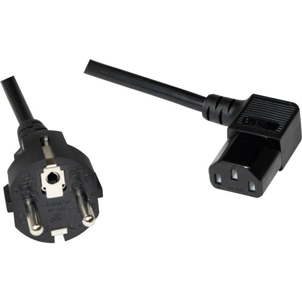 ®Netzkabel Schutzkontakt Stecker auf C13 Buchse, Computer-Kabel