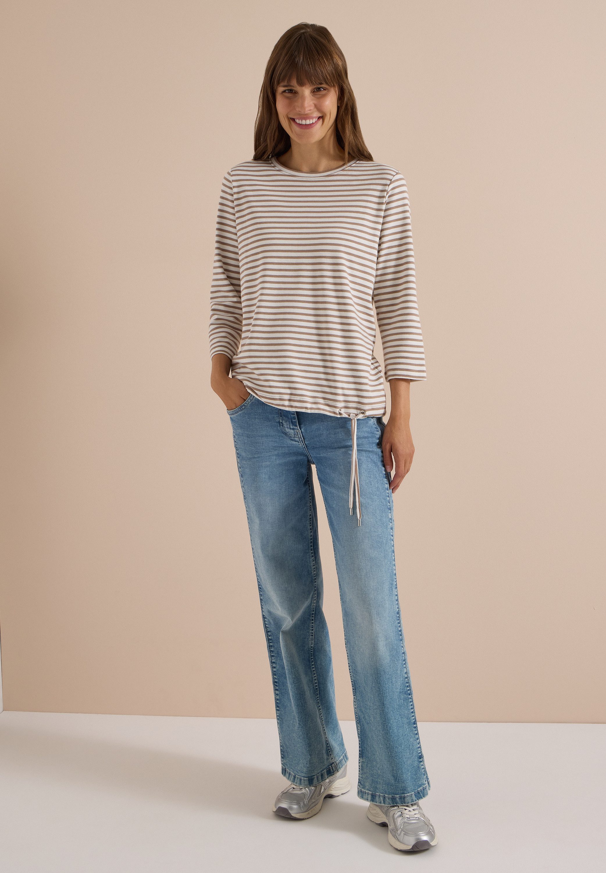 CECIL 3/4-Arm-Shirt aus reiner Baumwolle – Bild 3 von 5