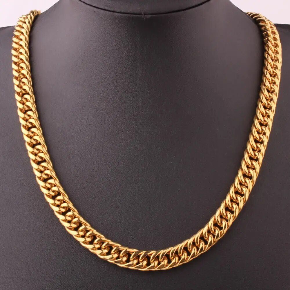 Karisma Schmuck Panzerkette Edelstahl Halskette Hiphop/Rapper/Iced Out/ 12m günstig online kaufen
