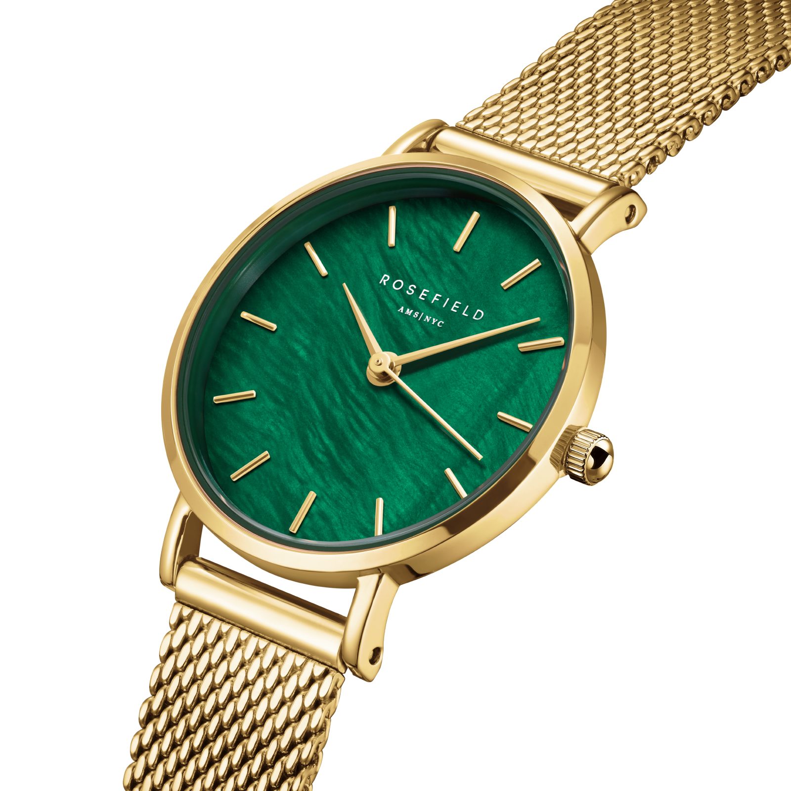 ROSEFIELD Quarzuhr ROSEFIELD Damenuhr Small Edit 26mm Goldfarben