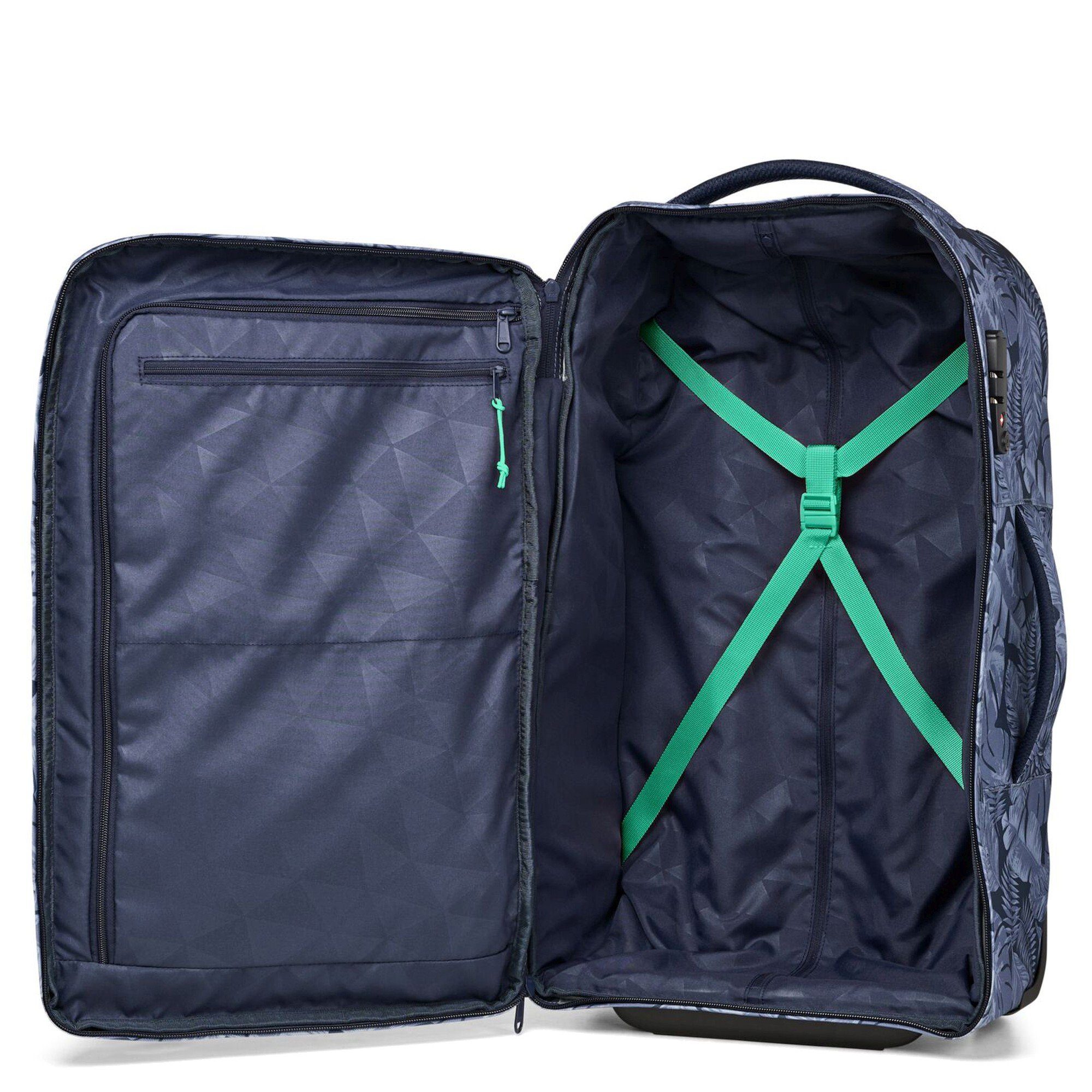 2-Rollen Reisetasche S Kabinentrolley cm (1-tlg) blue tropic Flow - Satch 54