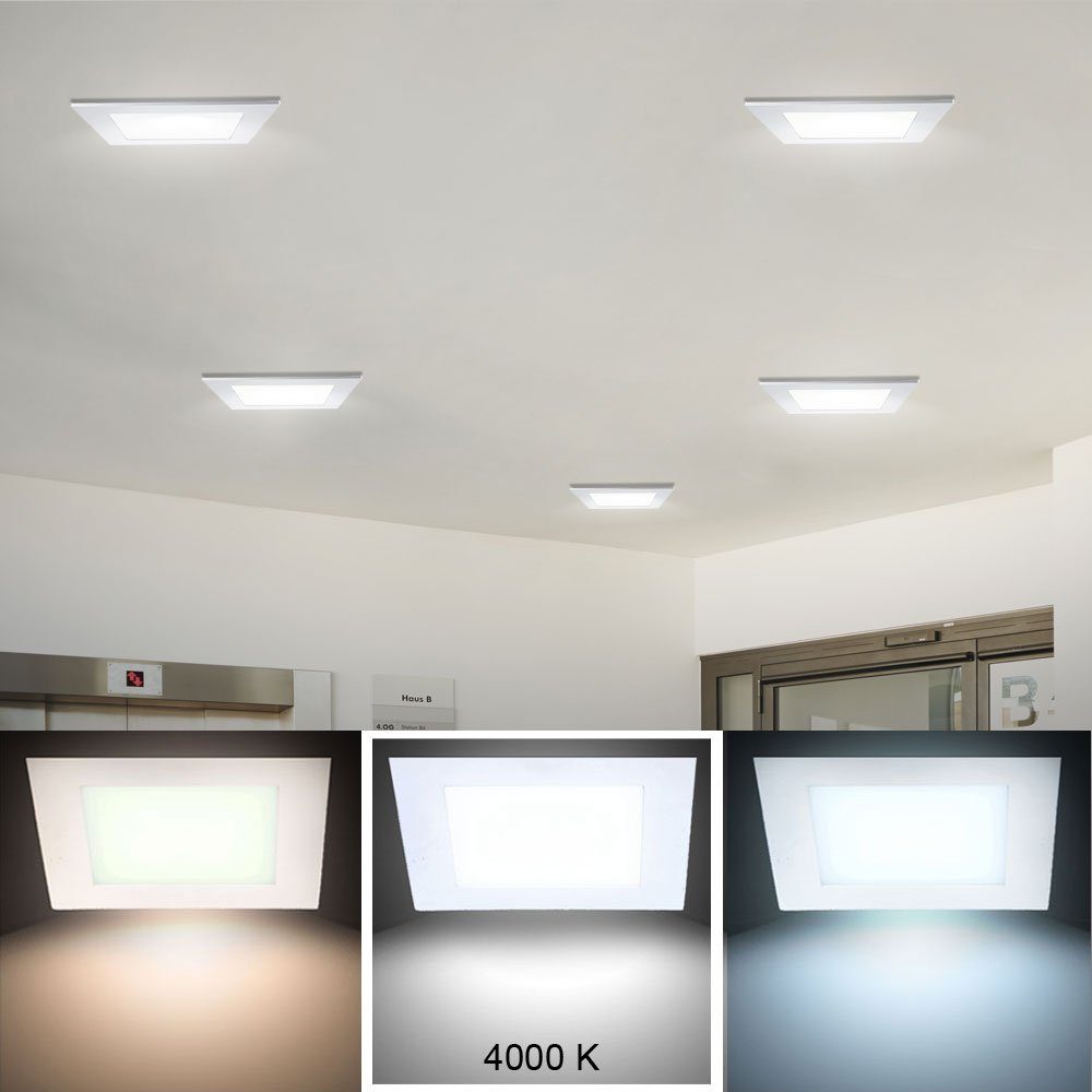 Wand Panel verbaut, Lampe LED-Leuchtmittel Raster Leuchte V-TAC Hochwertiges LED LED fest Decken Panel, Neutralweiß, Einbau