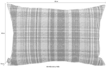 H.O.C.K. Dekokissen Ardesia, mit Karomuster, Kissenhülle mit Füllung, 1 Stück