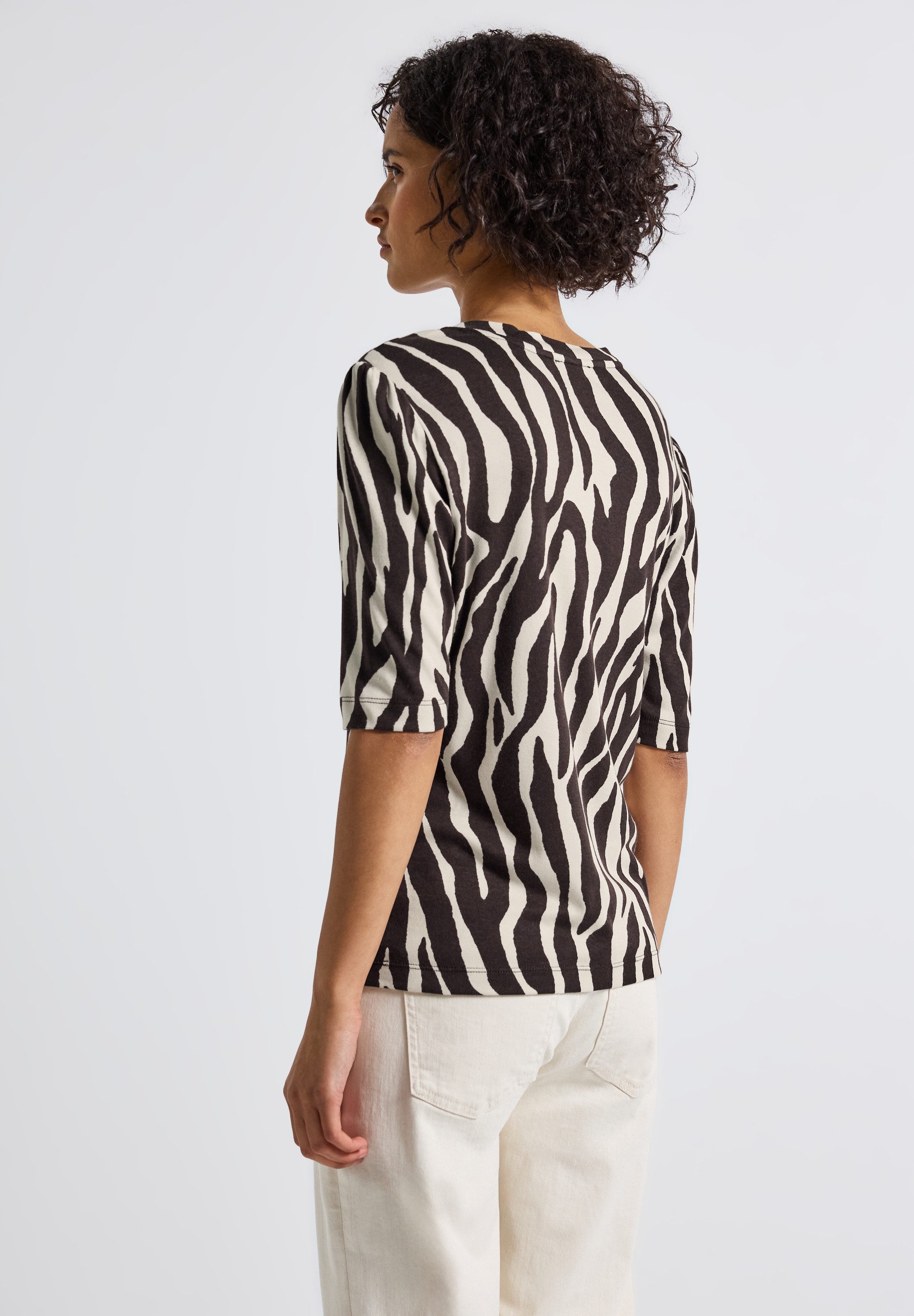 STREET ONE Print-Shirt mit Animal-Print günstig online kaufen