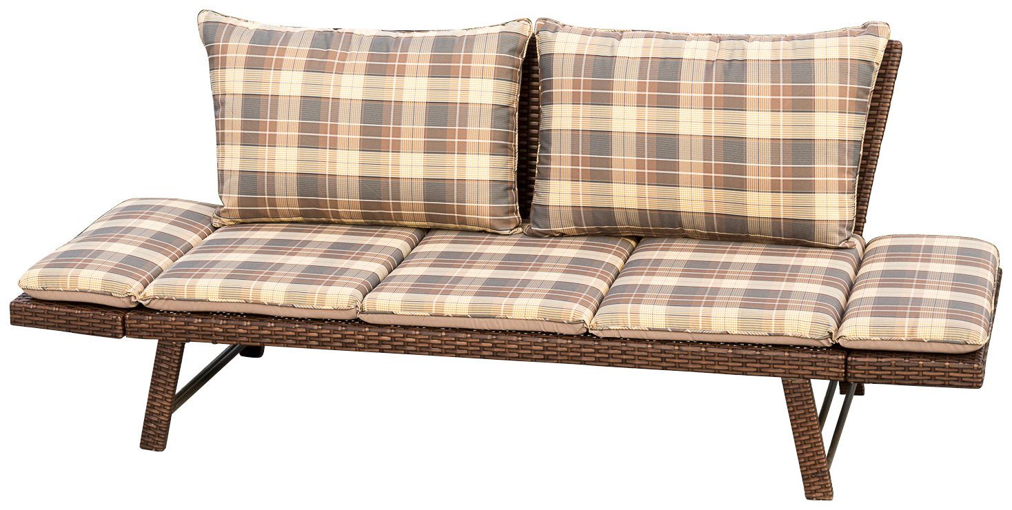 und BxTxH: Rückenkissen Rattan, MERXX Auflage mit Daybed 172x64x78 cm, Gartenbank