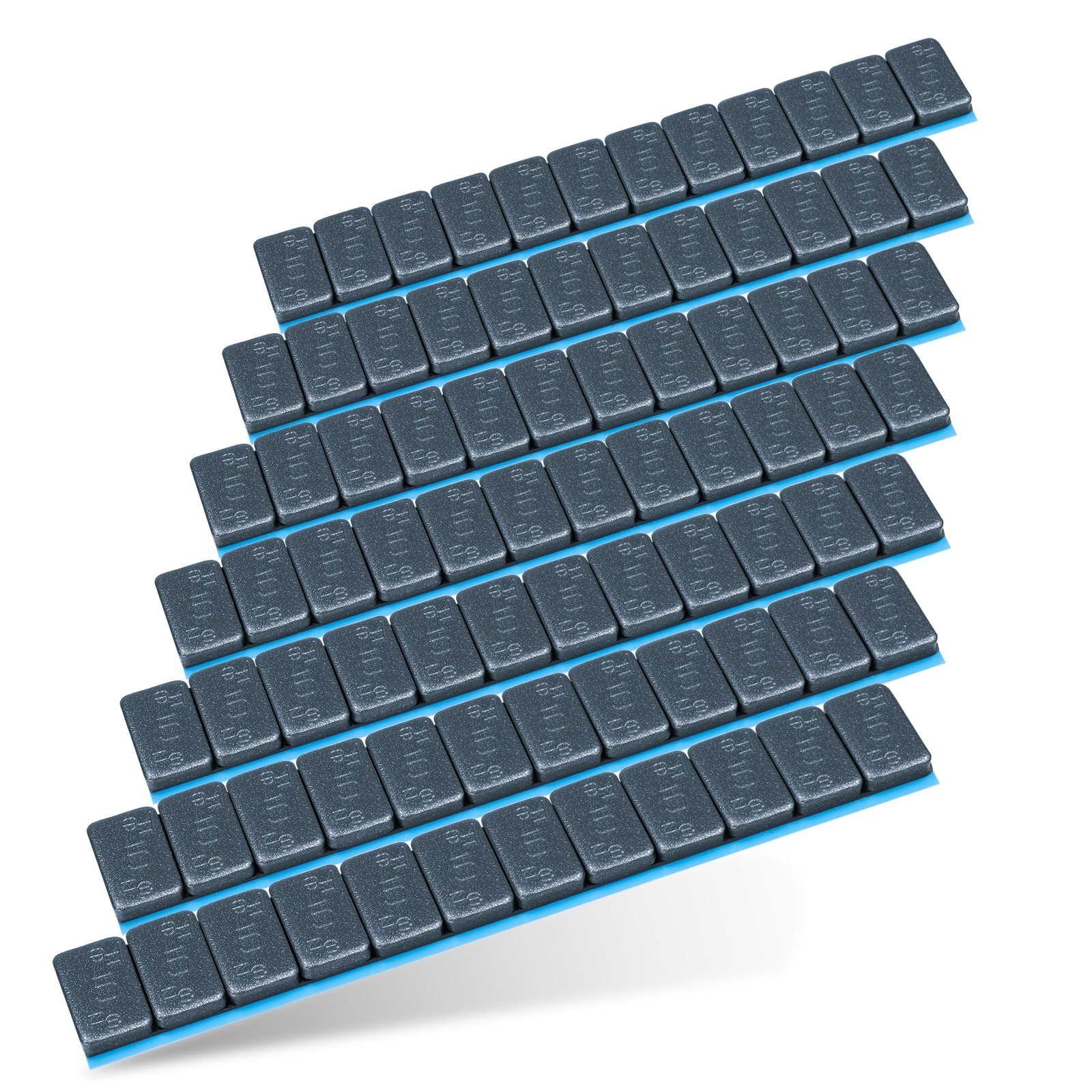 HASKYY Reifenwuchtmaschine 7 Auswuchtgewichte 12x5g Klebegewichte Stahlgewichte Kleberiegel 60g