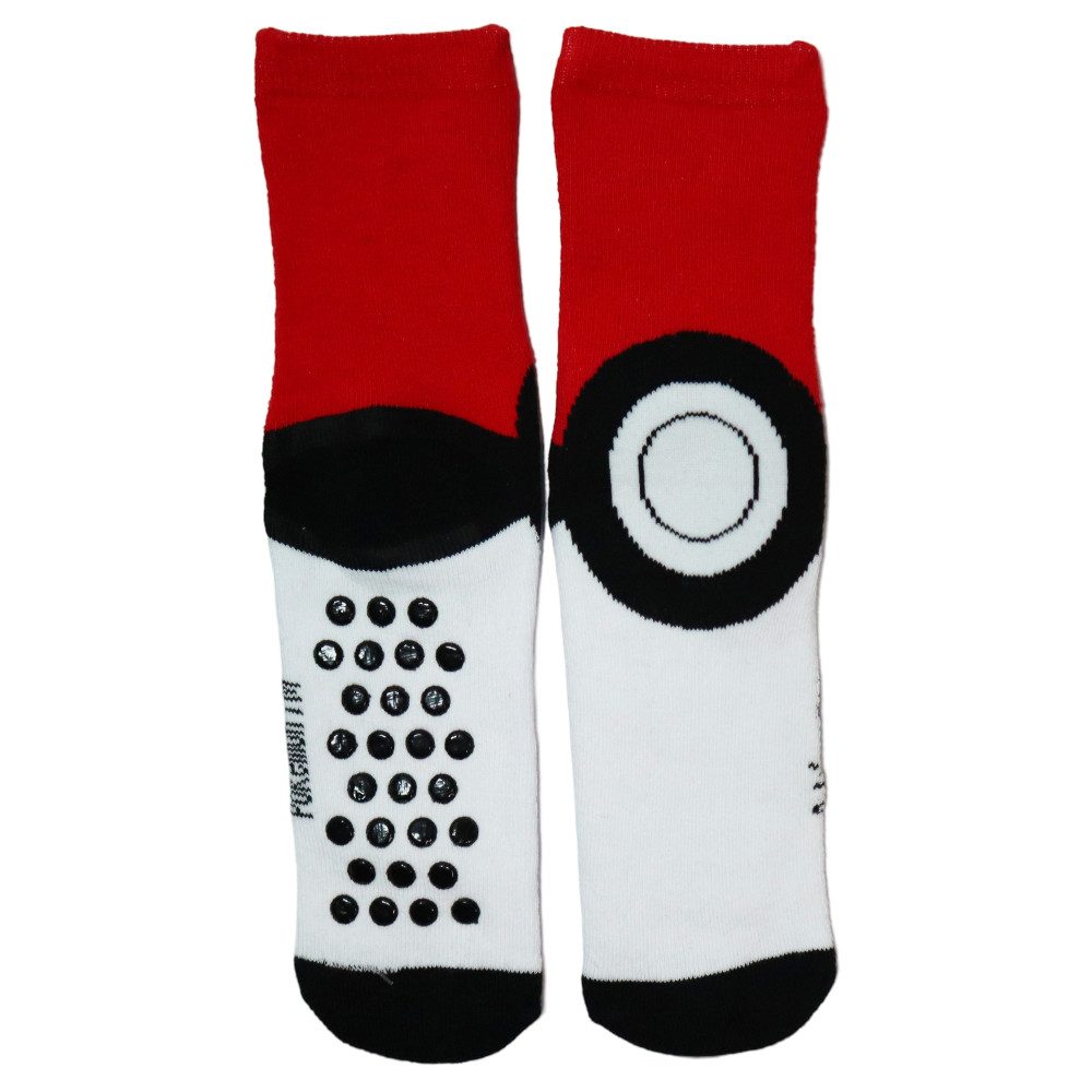 POKÉMON ABS-Socken Pokemon Pikachu Pokeball lange ABS Socken Stoppersocken 2er Pack (2-Paar) Gr. 35 bis 39