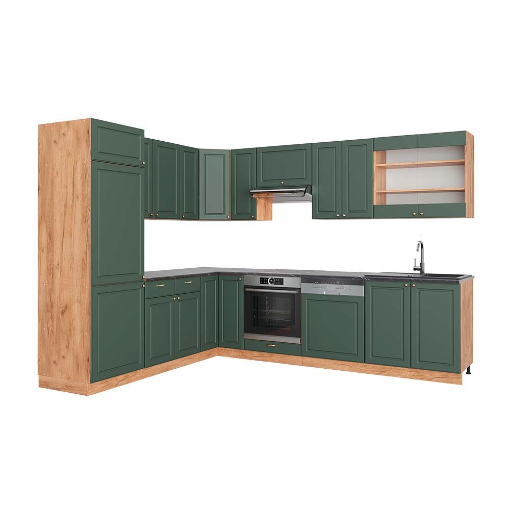 Vicco Küchenzeile R-Line, Weiß Landhaus/Weiß, 300 günstig online kaufen
