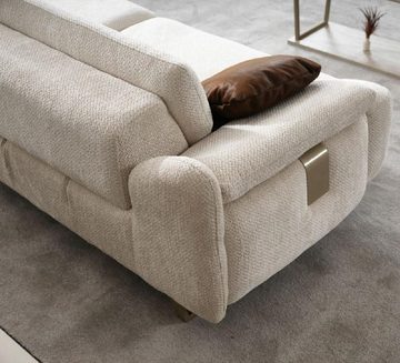 JVmoebel Wohnzimmer-Set Moderne Couchgarnitur Stoffsofa Designer Sessel Polster Möbel 3tlg, (3-St., Nur Sofas 2x 3 Sitzer + Sessel), Made in Europa