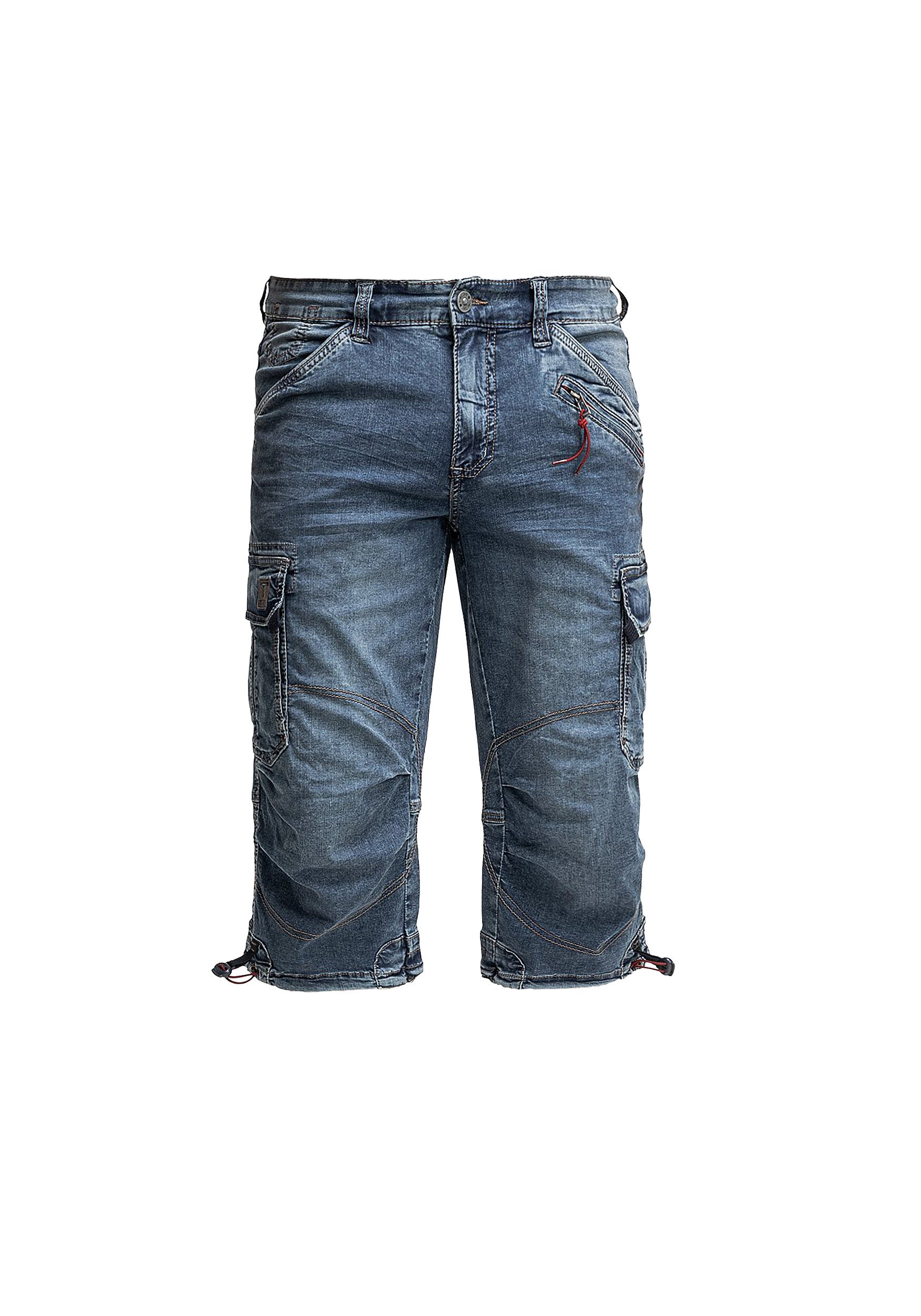 TIMEZONE Jeansshorts Shorts 3/4 Denim Pants loose Fit Mid Waist Jeansshorts 7312 in Blau