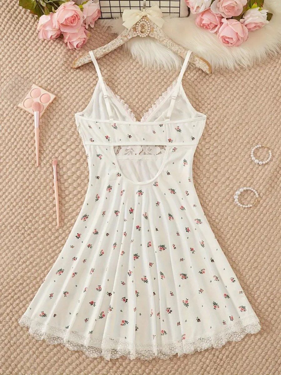 Elegant Love Nachthemd Nachtkleid für Damen – Elegante Lingerie mit Spitze günstig online kaufen