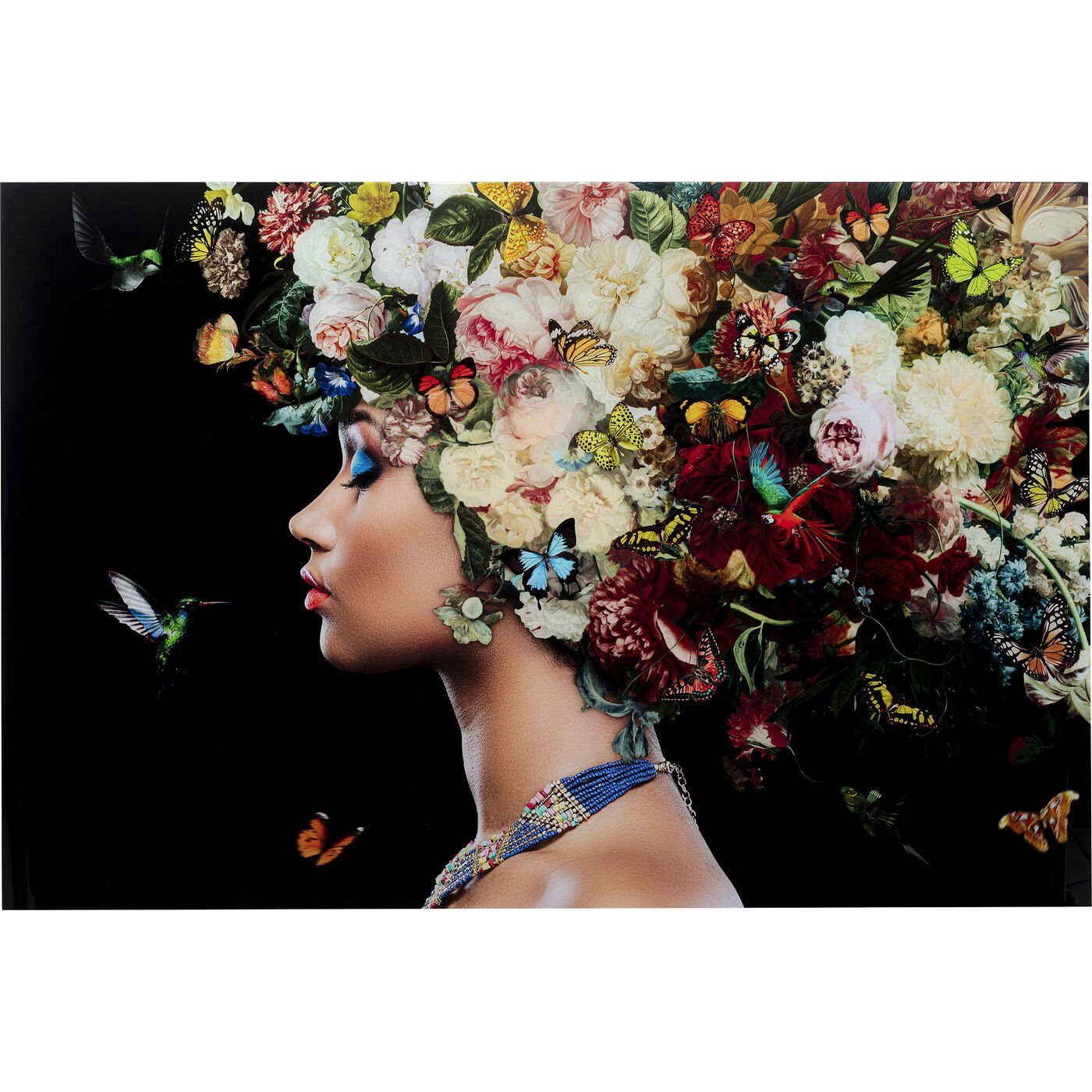 Kare Design Glasbild Bunch of Flowers, günstig online kaufen
