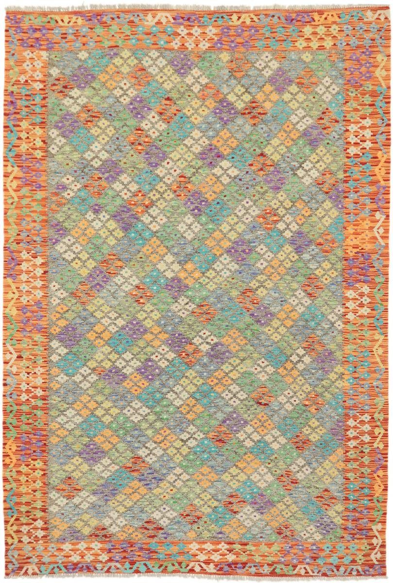 Orientteppich Kelim Afghan Heritage 202x294 Handgewebter Moderner Orientteppich, Nain Trading, rechteckig, Höhe: 3 mm