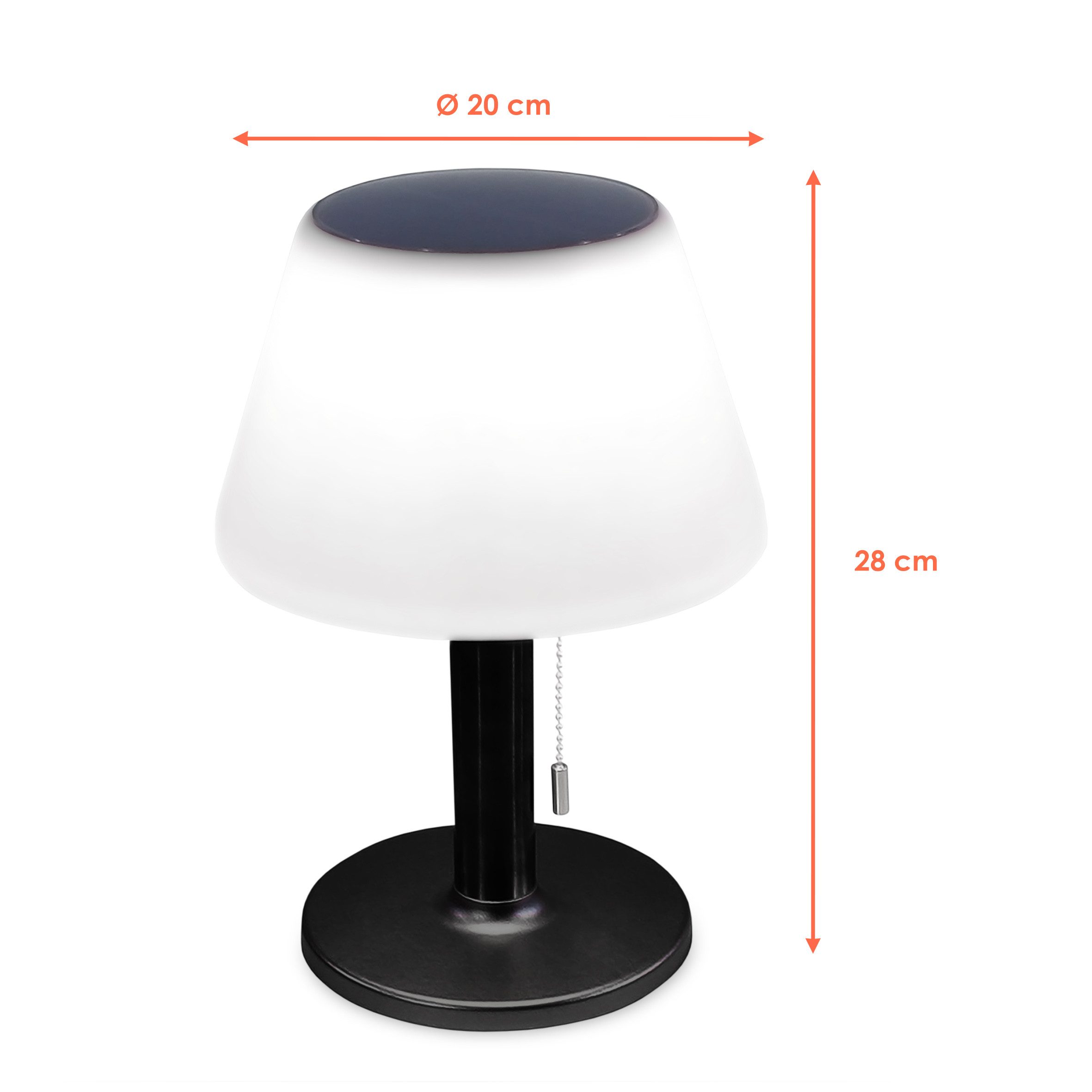 Spetebo LED Solarleuchte Solar Tischlampe warmweiß günstig online kaufen