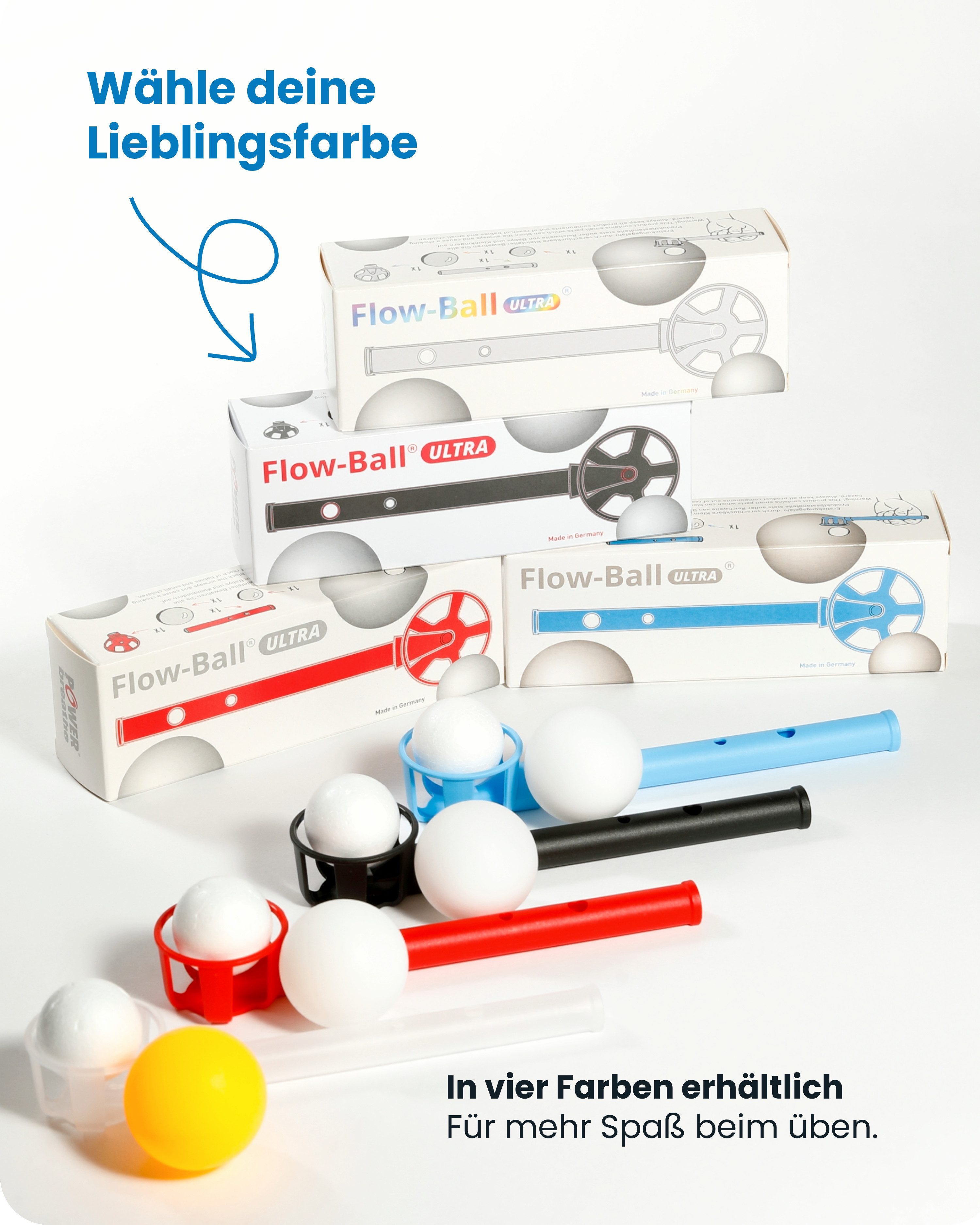 Flow-Ball ULTRA® Lernspielzeug Flow-Ball ULTRA®, Pustespiel für Konzentration, Spielspaß, Bewegung, Geschicklichkeit