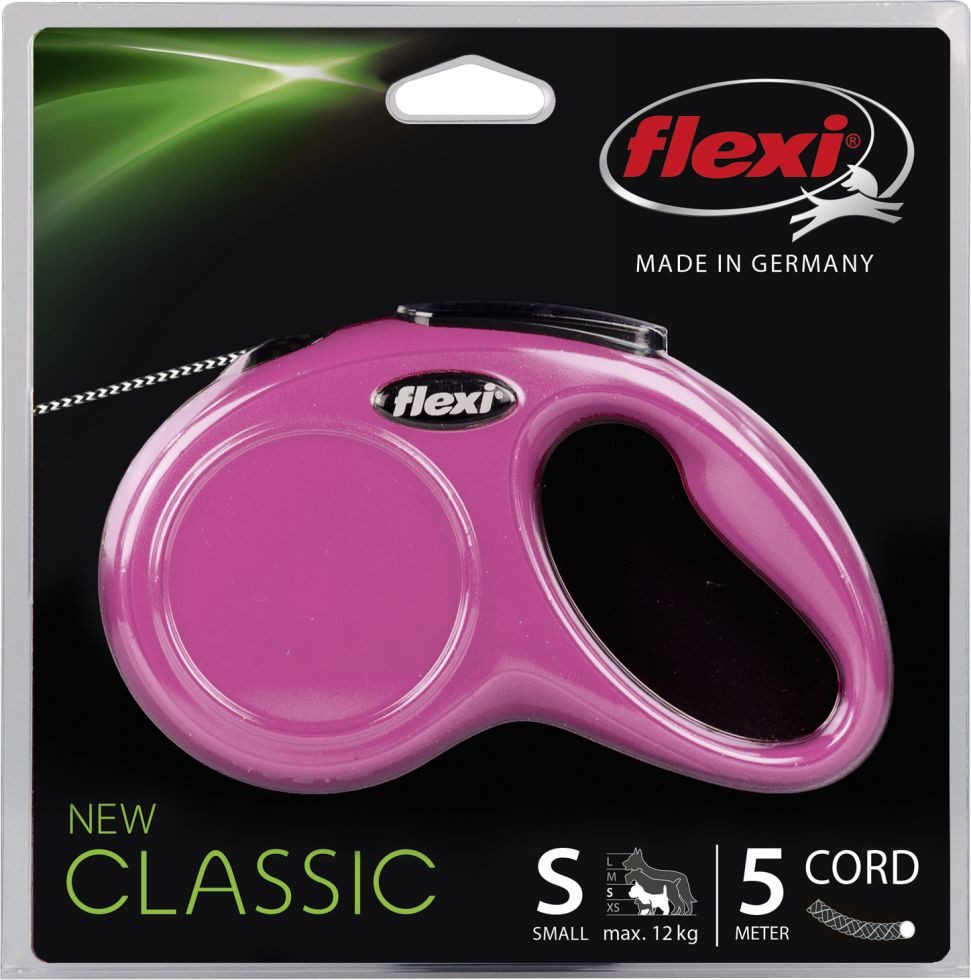 flexi Hundeleinen-Führungsstange Flexi Hundeleine New Classic S pink, Seil