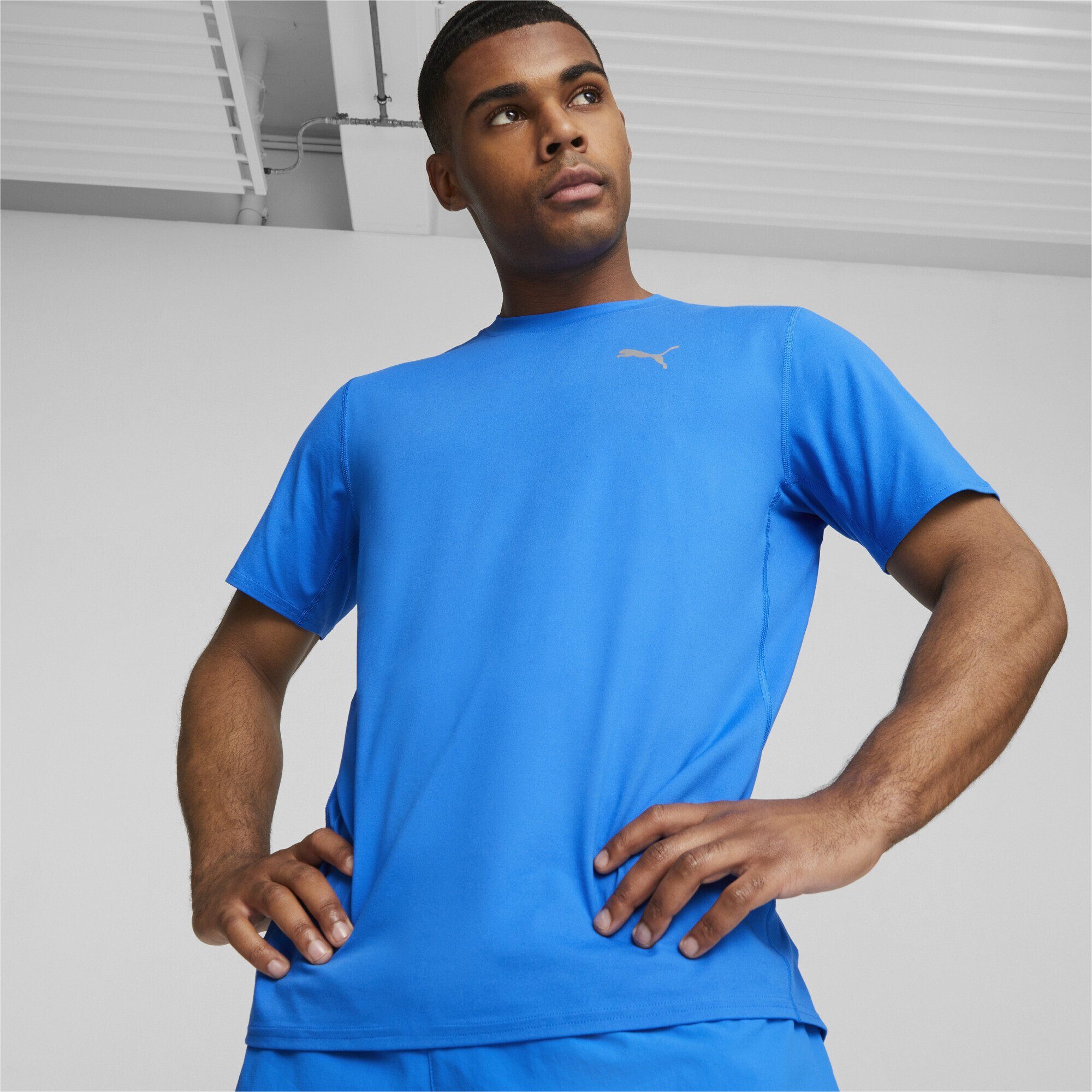 PUMA Blue Laufshirt Herren Cloudspun Lauf-T-Shirt Ultra kurzärmliges