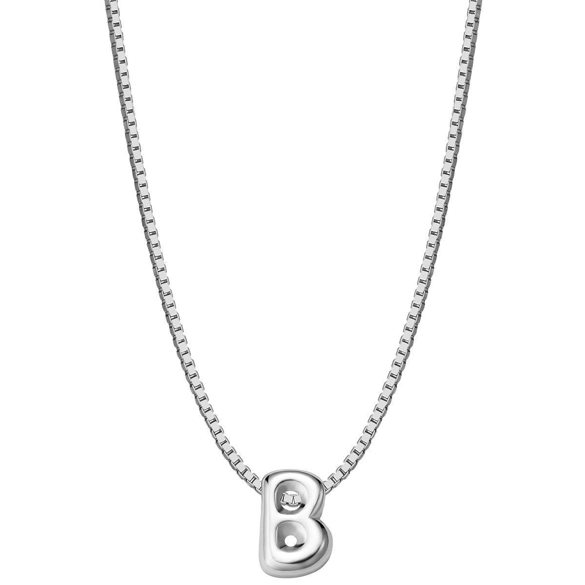 Glanzstücke München Silberkette Buchstabe B silber