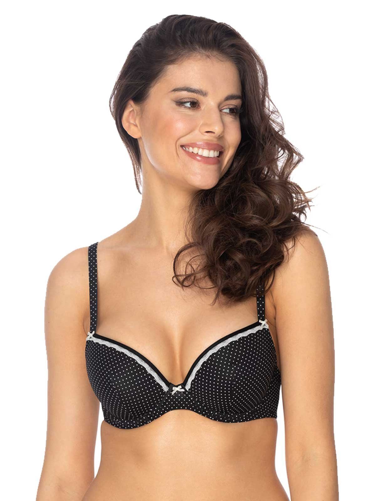 Viania Schalen-BH Schalen BH mit Bügel Dotty (Stück, 1-tlg) -