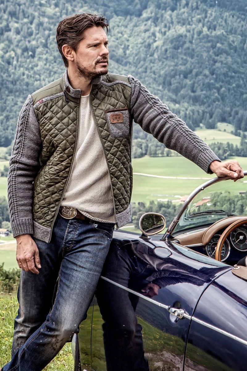 Stockerpoint Outdoorjacke Outdoorjacke Herren - ALBERTO - oliv/grau