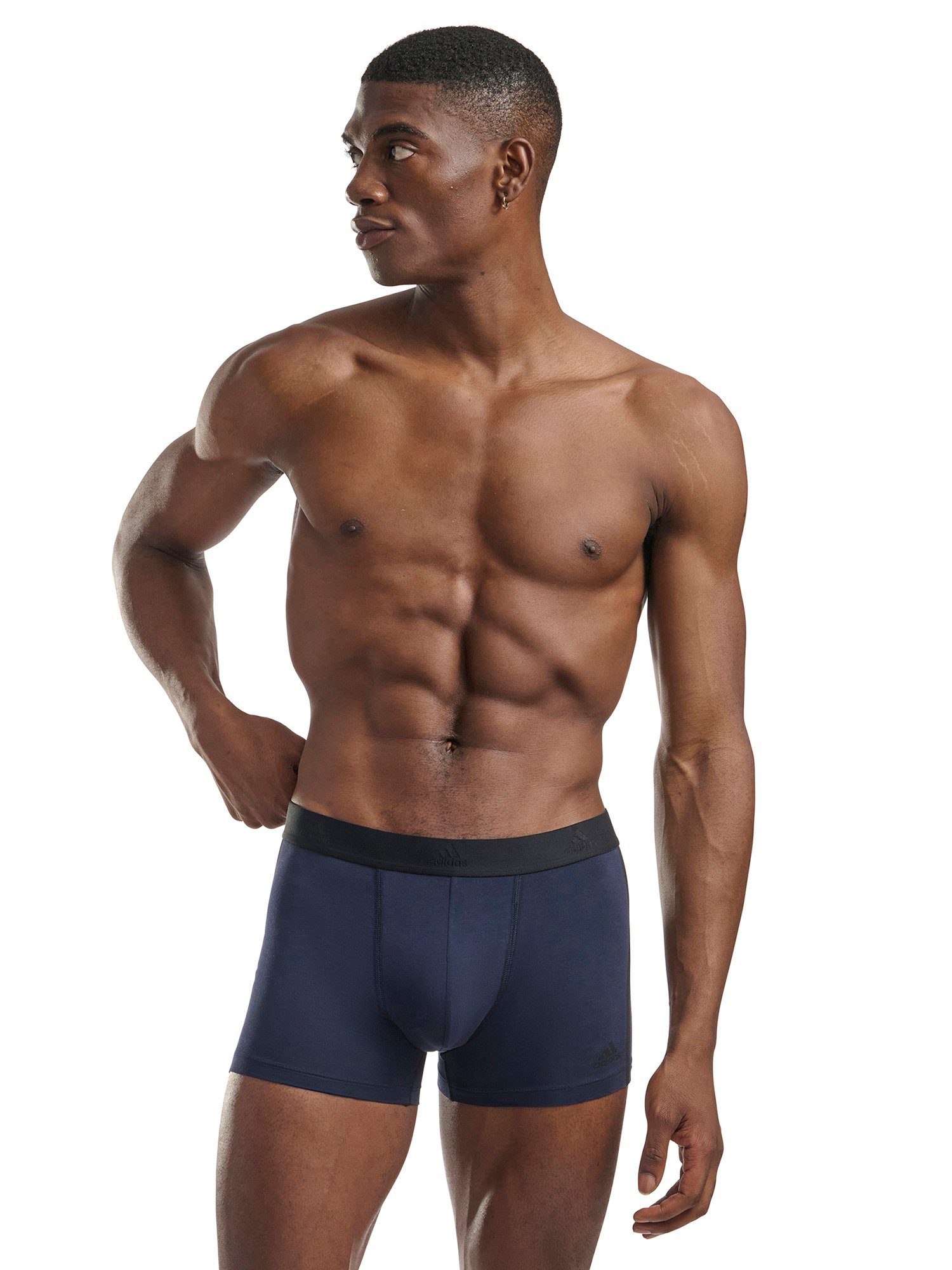 multicolor herren Flex unterhose adidas (3-St) Cotton Active Sportswear Trunk männer