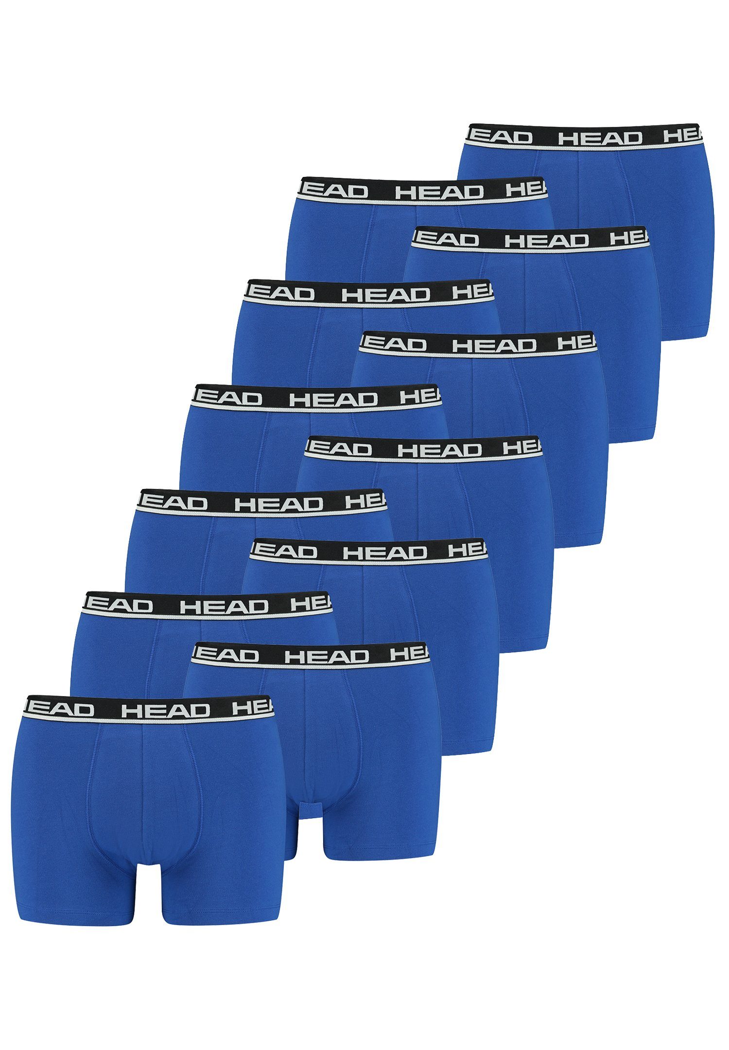(Spar-Set, Head 12P Blue Boxershorts Black - Head 12er-Pack) / Boxer 12-St., 006 Basic