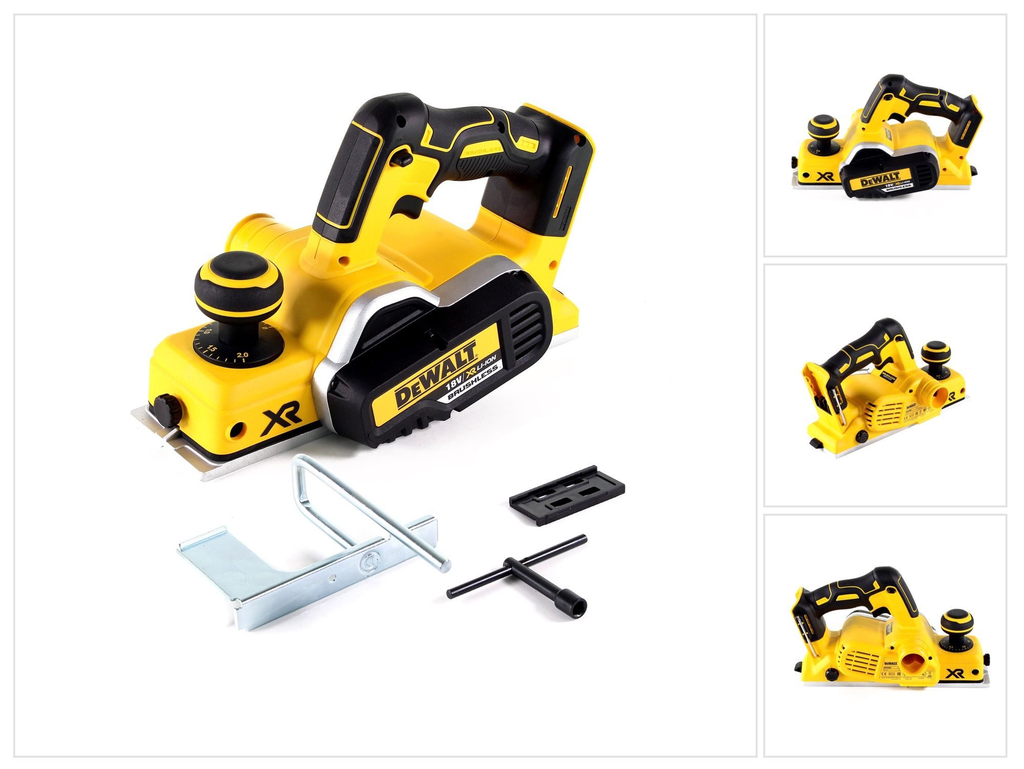 DeWalt Akku-Falzhobel DCP 580 N Akku Hobel 18V 82mm Brushless Solo - ohne Akku, ohne Ladege