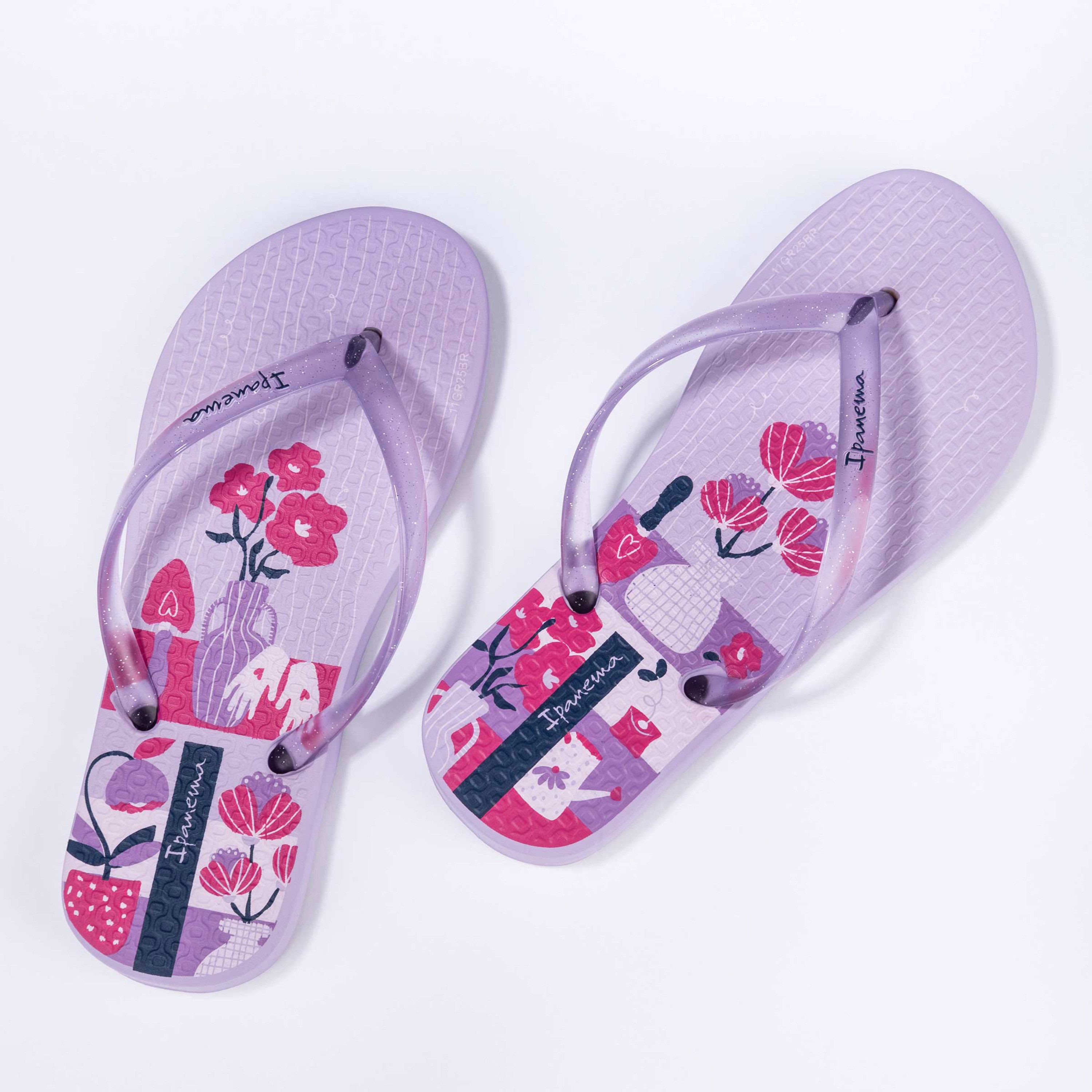 Ipanema IPANEMA TEMAS GIRLS KIDS - Zehentrenner / Flip Flop Zehentrenner bedruckte Innensohle - rutschfest - wasserfest