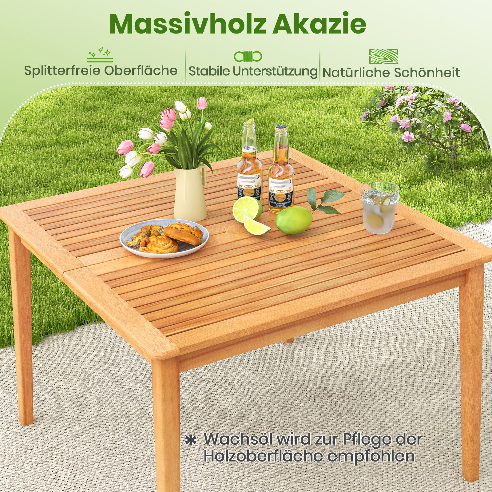 COSTWAY Gartentisch