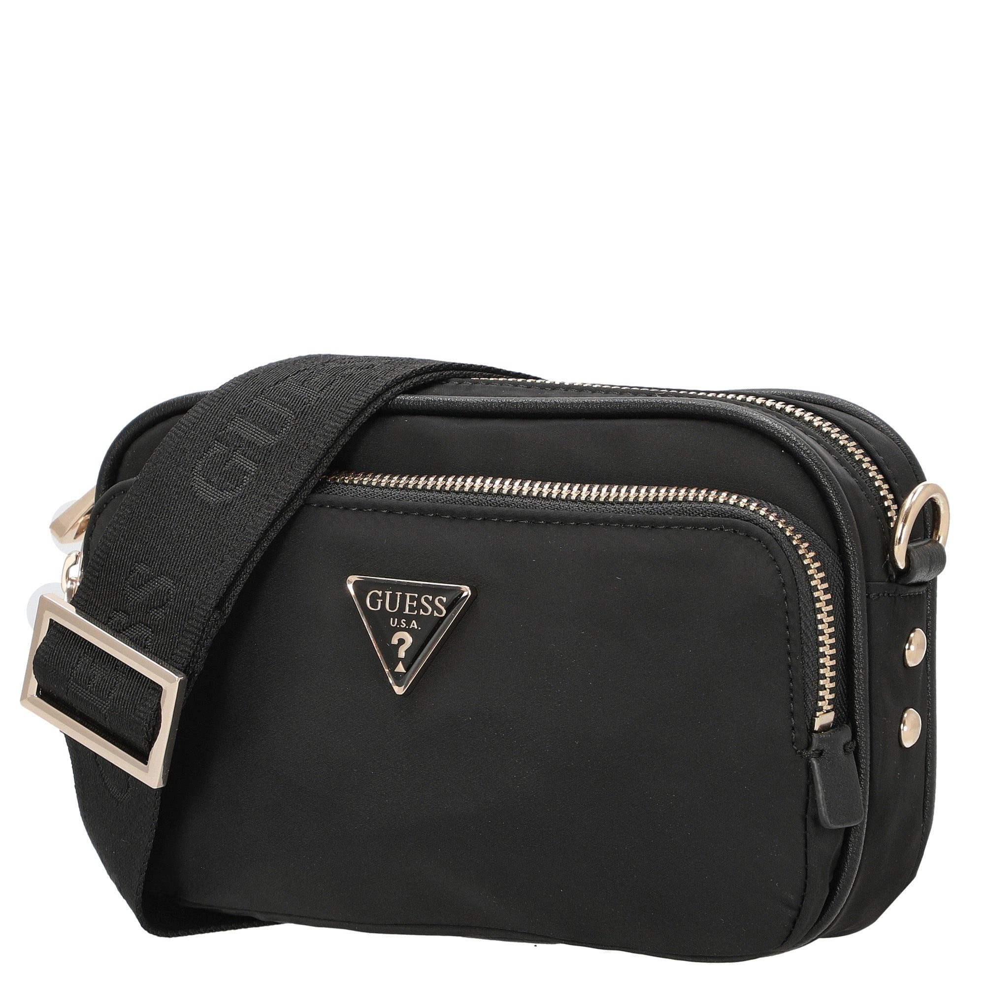 Guess Umhängetasche Eco Gemma Crossbody - Umhängetasche 19.5 cm (black) günstig online kaufen