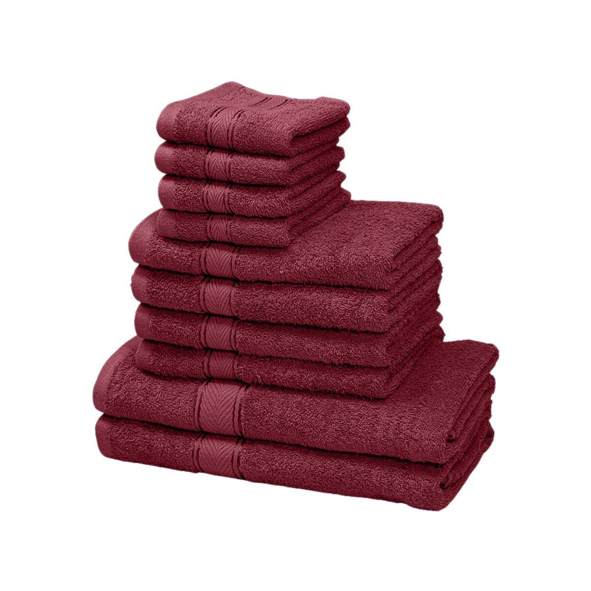 BETTWARENSHOP Handtuch Set Miko Superflausch, Frottee (Set, 10-St), Walkfrottee, 100% Baumwolle, Duschtücher, Полотенца, Gästetücher