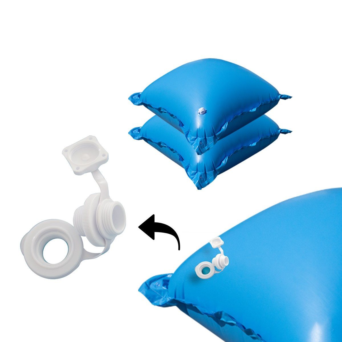 EVOLUTION Wassersack 300cm Für Pool Winterabdeckung - Beschwerung Für Schwimmbad