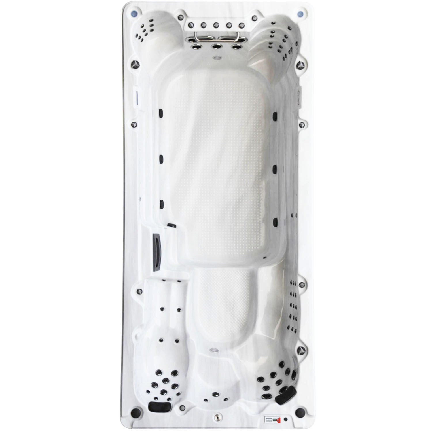Canadian Spa GmbH Whirlpool St. Lawrence 5m Swim Spa, Aufstellbecken, 500 cm x 228 cm, für 7 Personen, Inkl. UV & Ozon