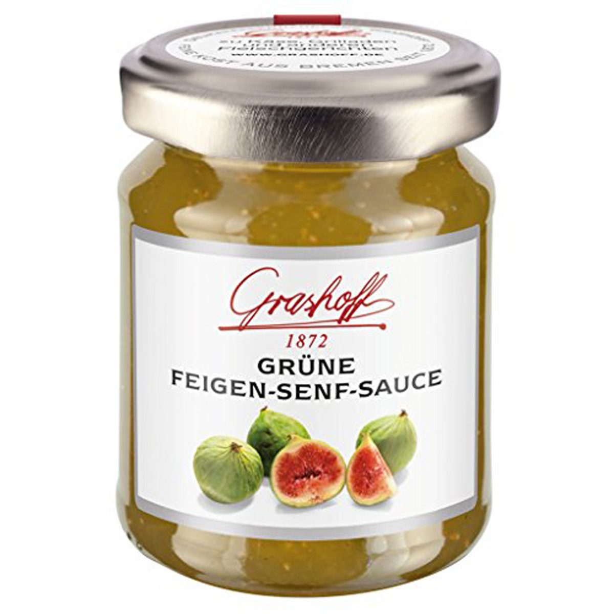 Grashoff Saucen, Grashoff Grüne Feigen Senf Sauce fruchtig pikante Grillsauce 125ml