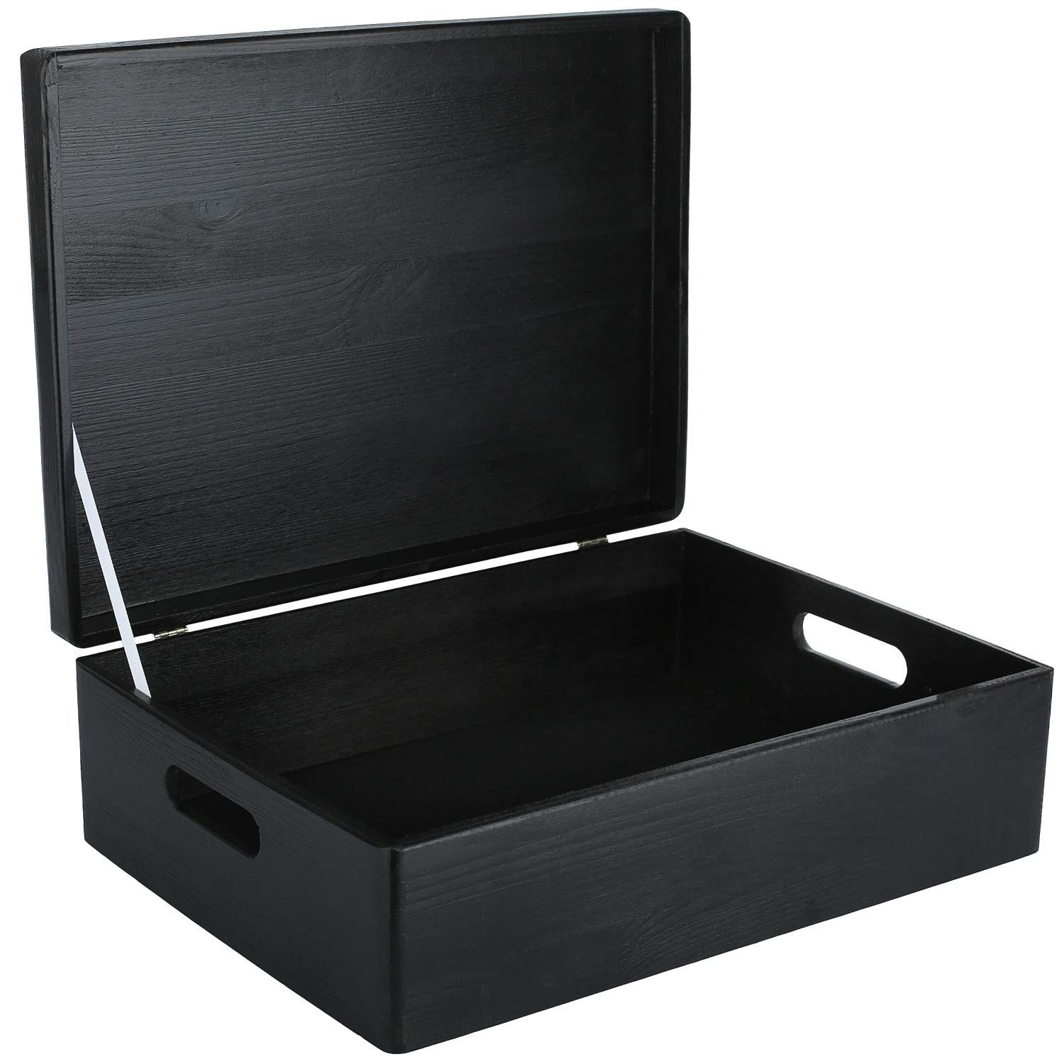 Creative Deco Holzkiste mit Deckel 40x30x14 cm (1cm)
