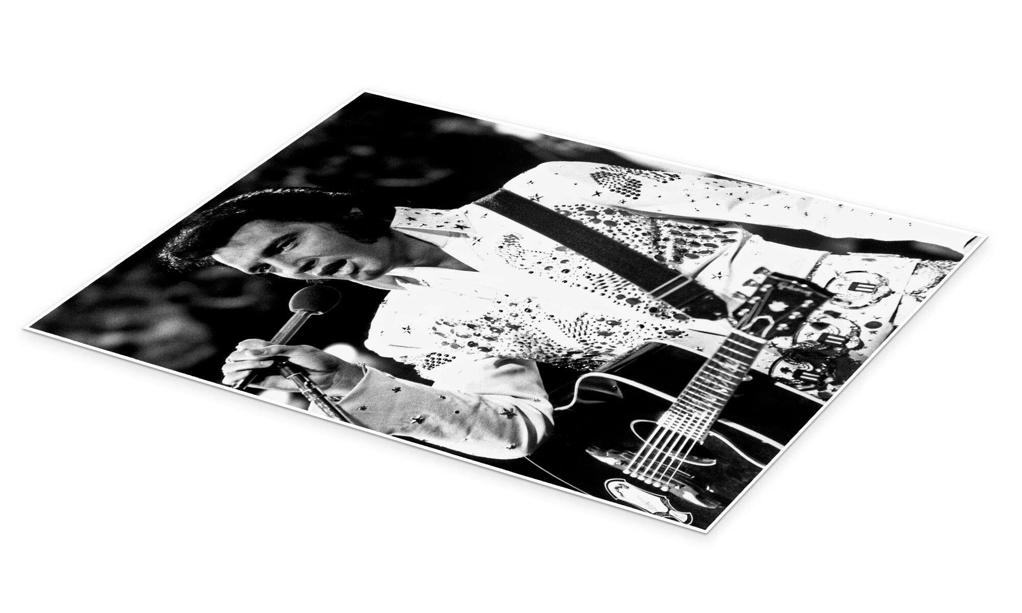 Posterlounge Wandbild Elvis Presley auf der Bühne, Everett Collection, erhältlich als Poster, Leinwandbild, Wandsticker oder Acrylglasbild