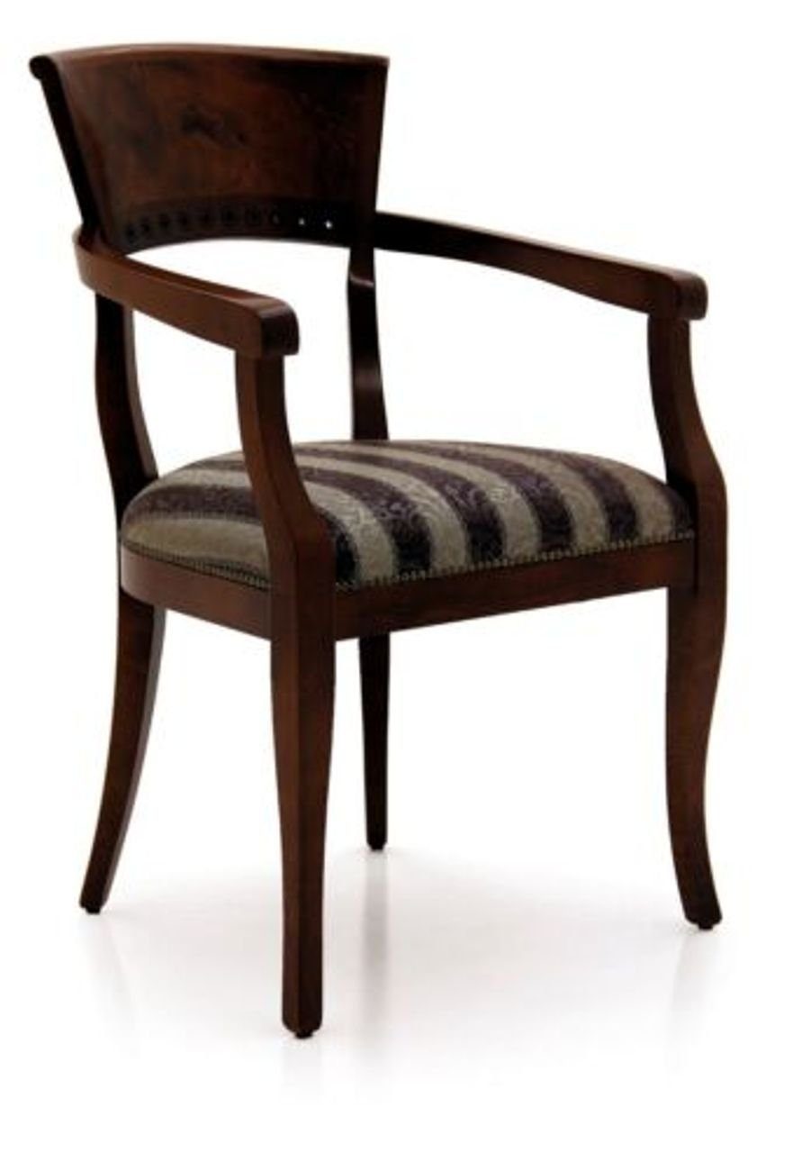 JVmoebel Armlehnstuhl, Stuhl mit Armlehne Esszimmerstuhl Holz Neu Esszimmer Stühle Design