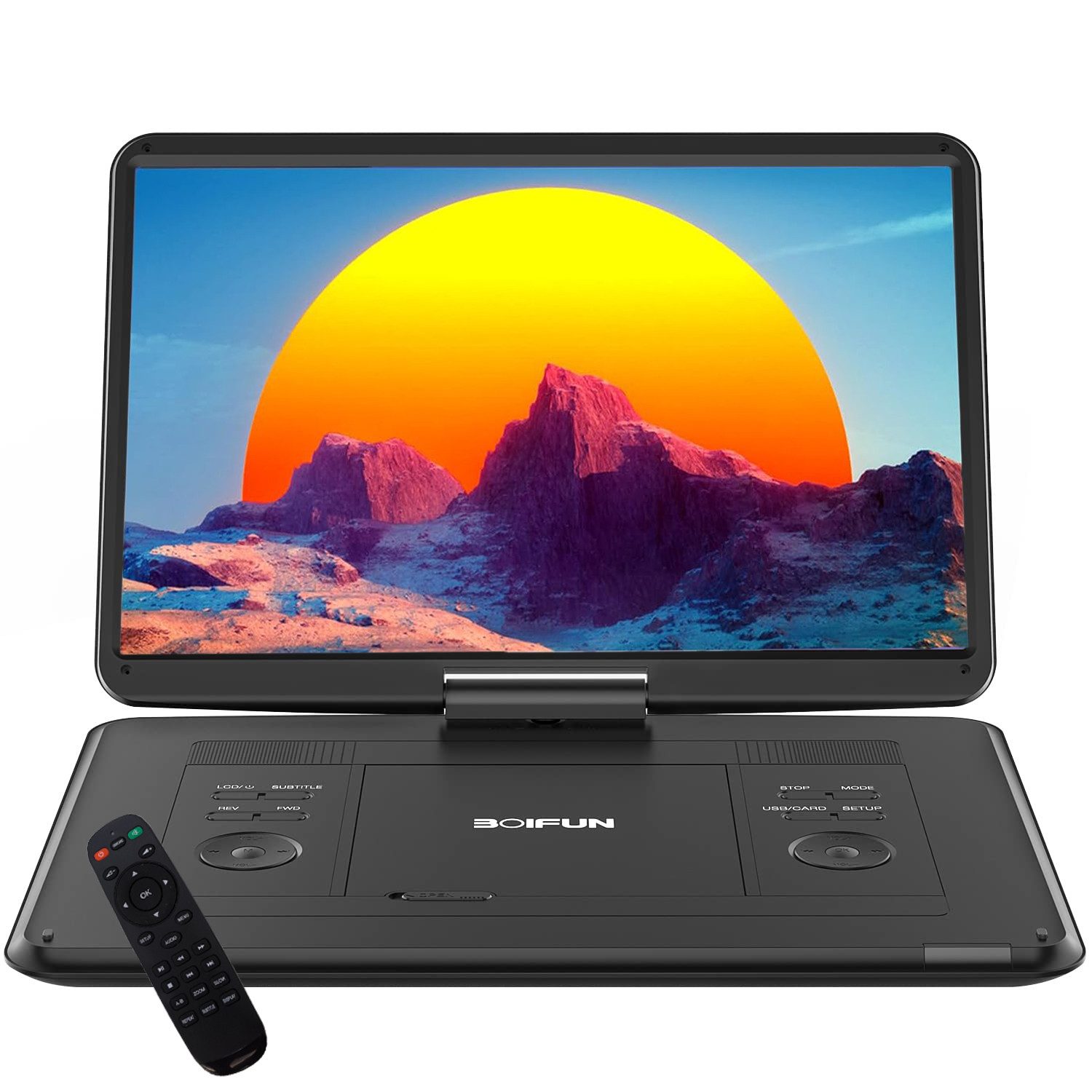 Boifun 17,5’’ Tragbarer DVD Player mit 15,6’’ HD Display HD-Bildschirm ...