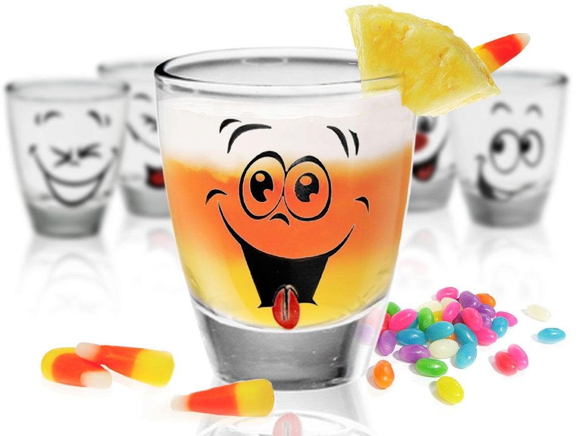 Schnapsglas 6 Schnapsgläser mit Motiv Tequilagläser Schnaps Wodkagläser Humor