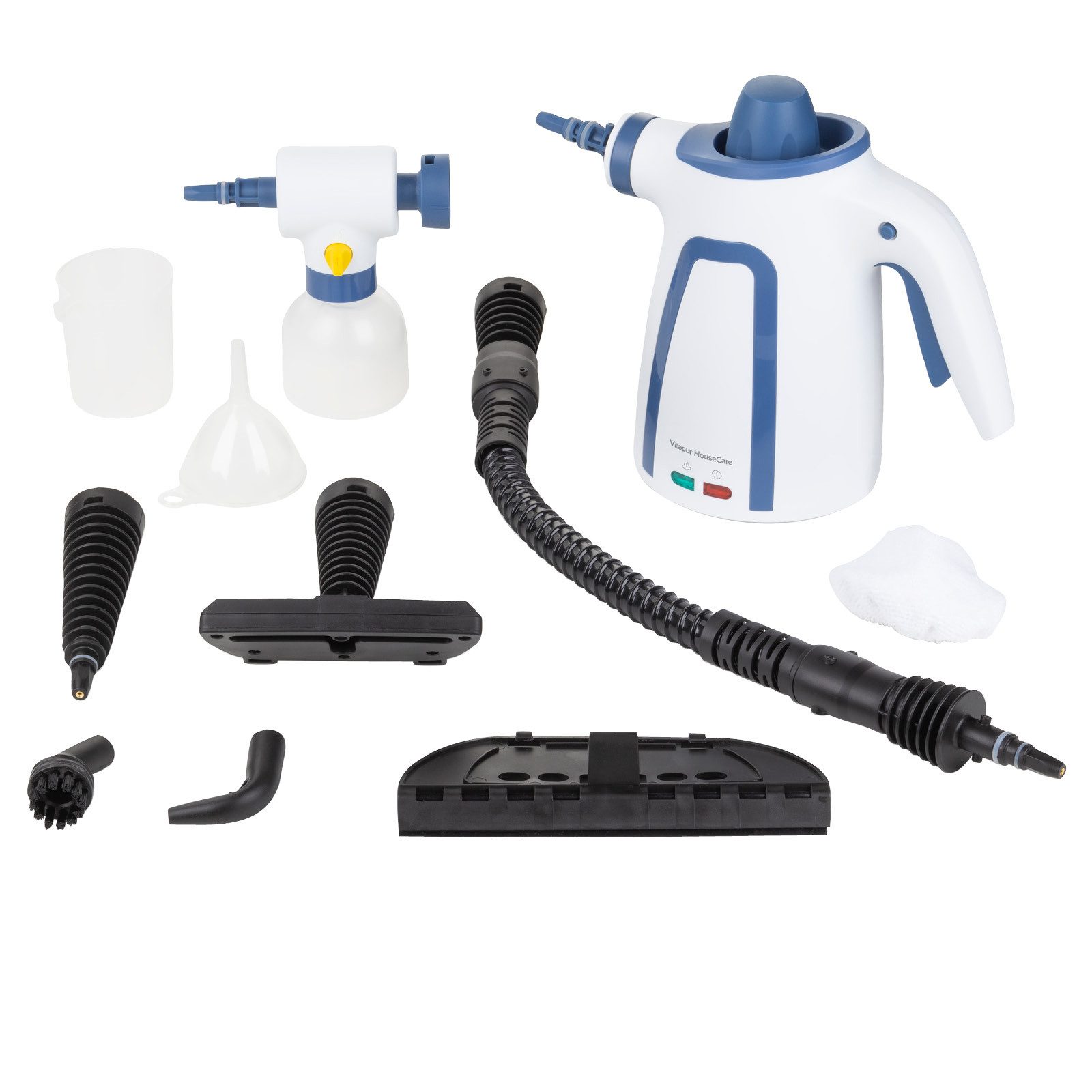 Vitapur Handdampfreiniger Elektrischer Dampfreiniger Steam Cleaner für Fugen, Fließen 10 Zubehör