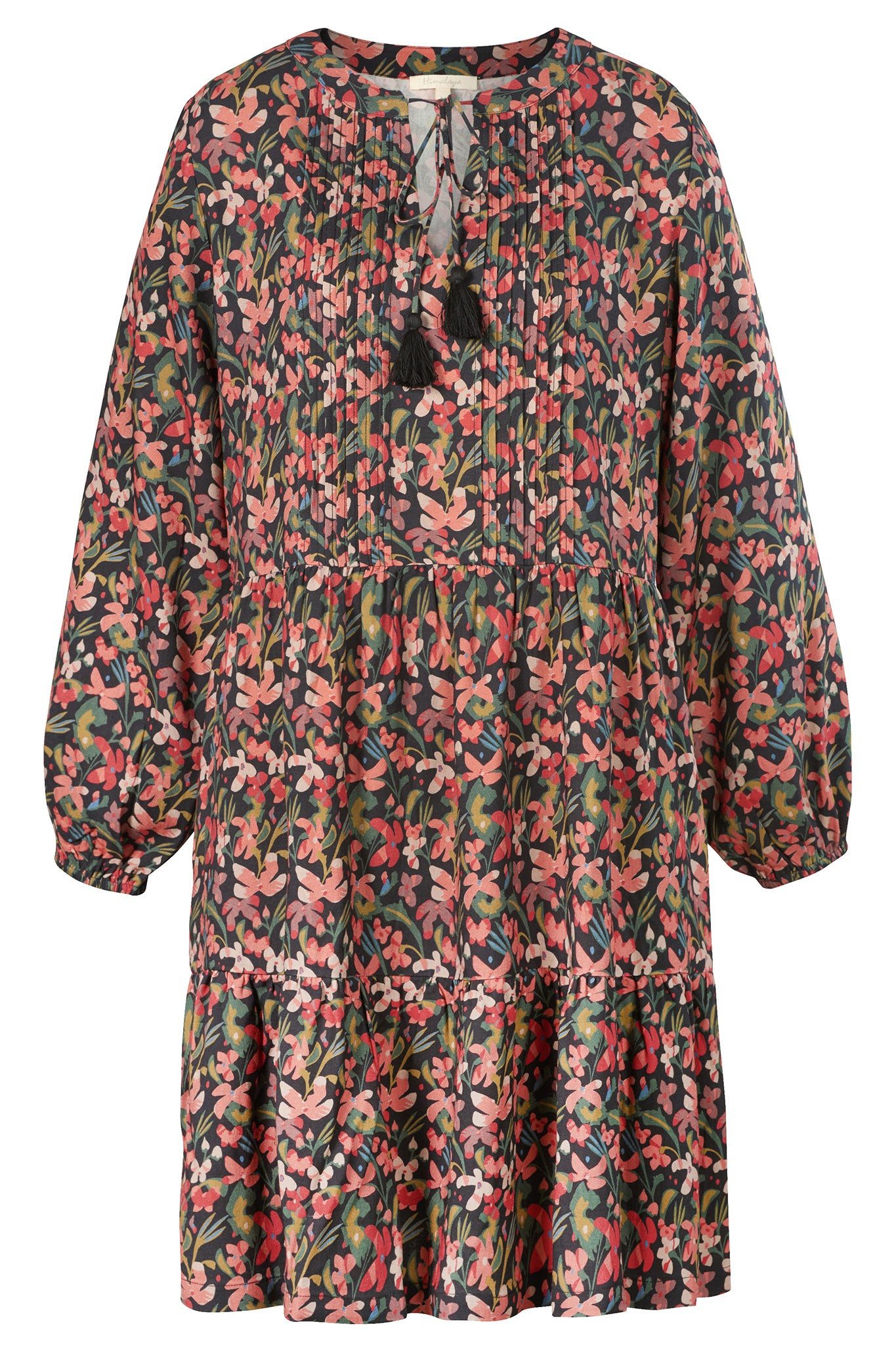 Himalaya Clothing Midikleid Verspieltes Kleid Damen mit Allover-Print aus h günstig online kaufen