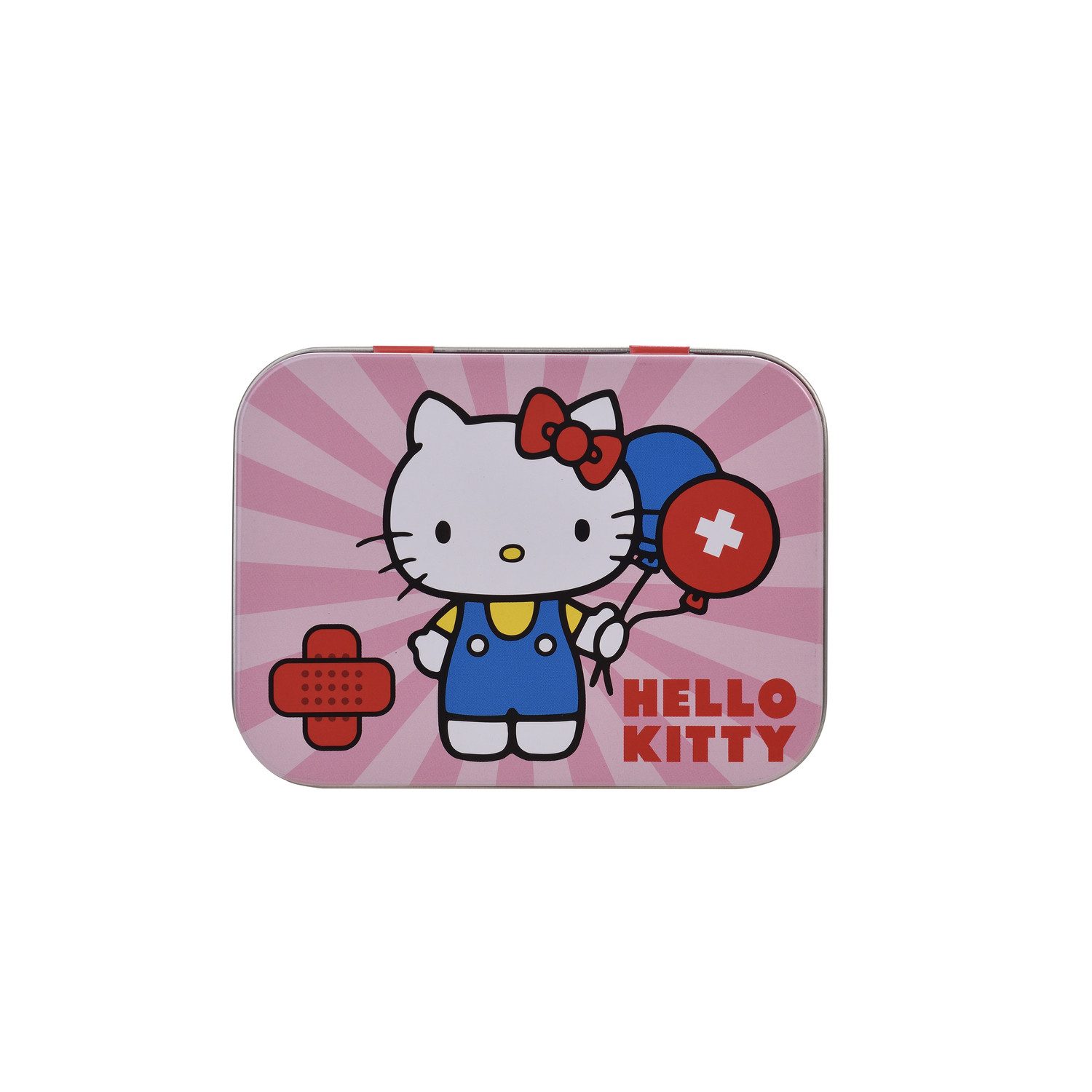 HF Home Flair Wundpflaster Hello Kitty Rosa Kinder Pflaster-Box mit 24 bunten Motiv-Pflastern (1 St), Motiv: Hello Kitty, rosa