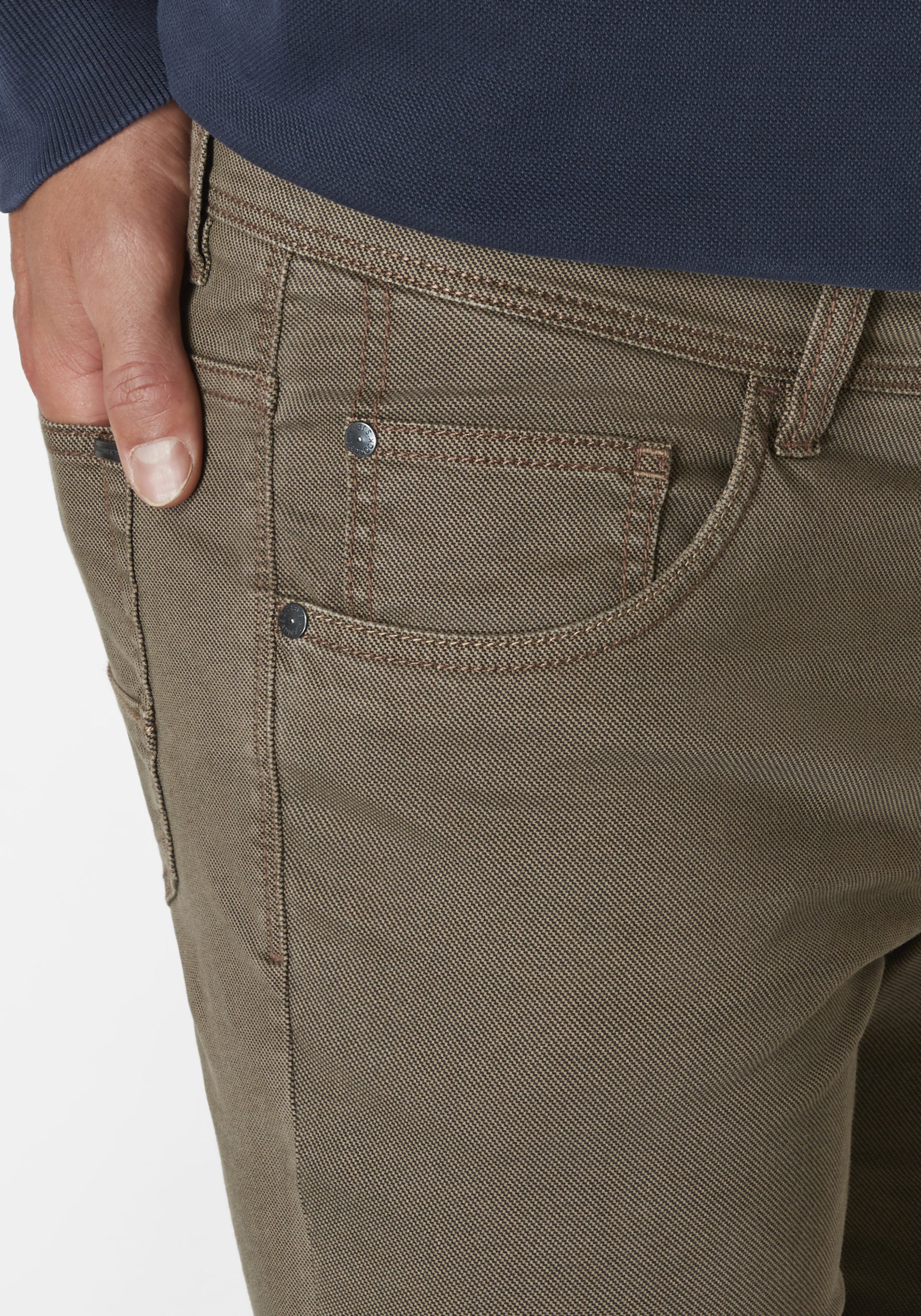 Paddock's Stoffhose PIPE 5-Pocket Stoffhose mit Stretch