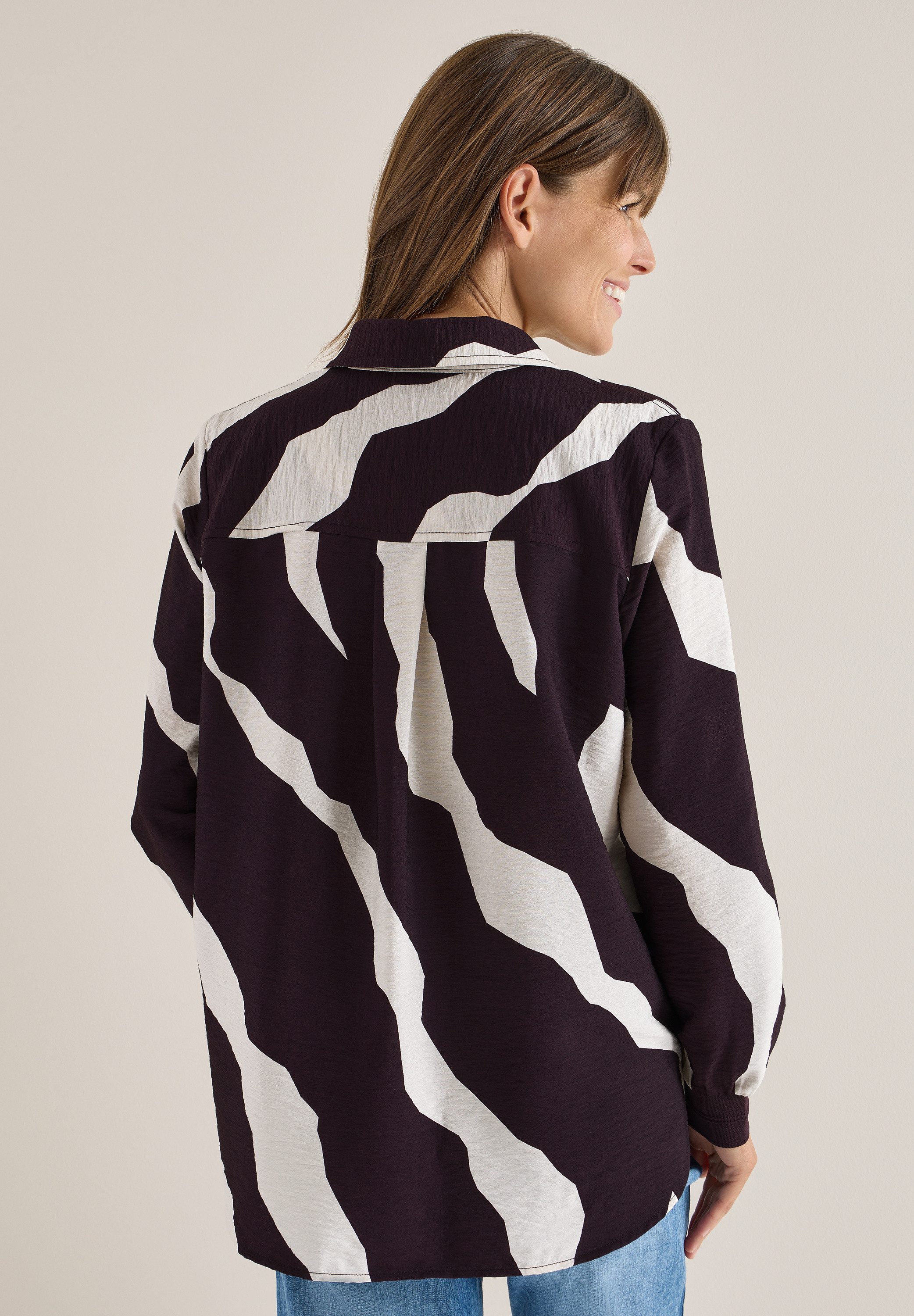 CECIL Langarmbluse mit grafischem Muster günstig online kaufen