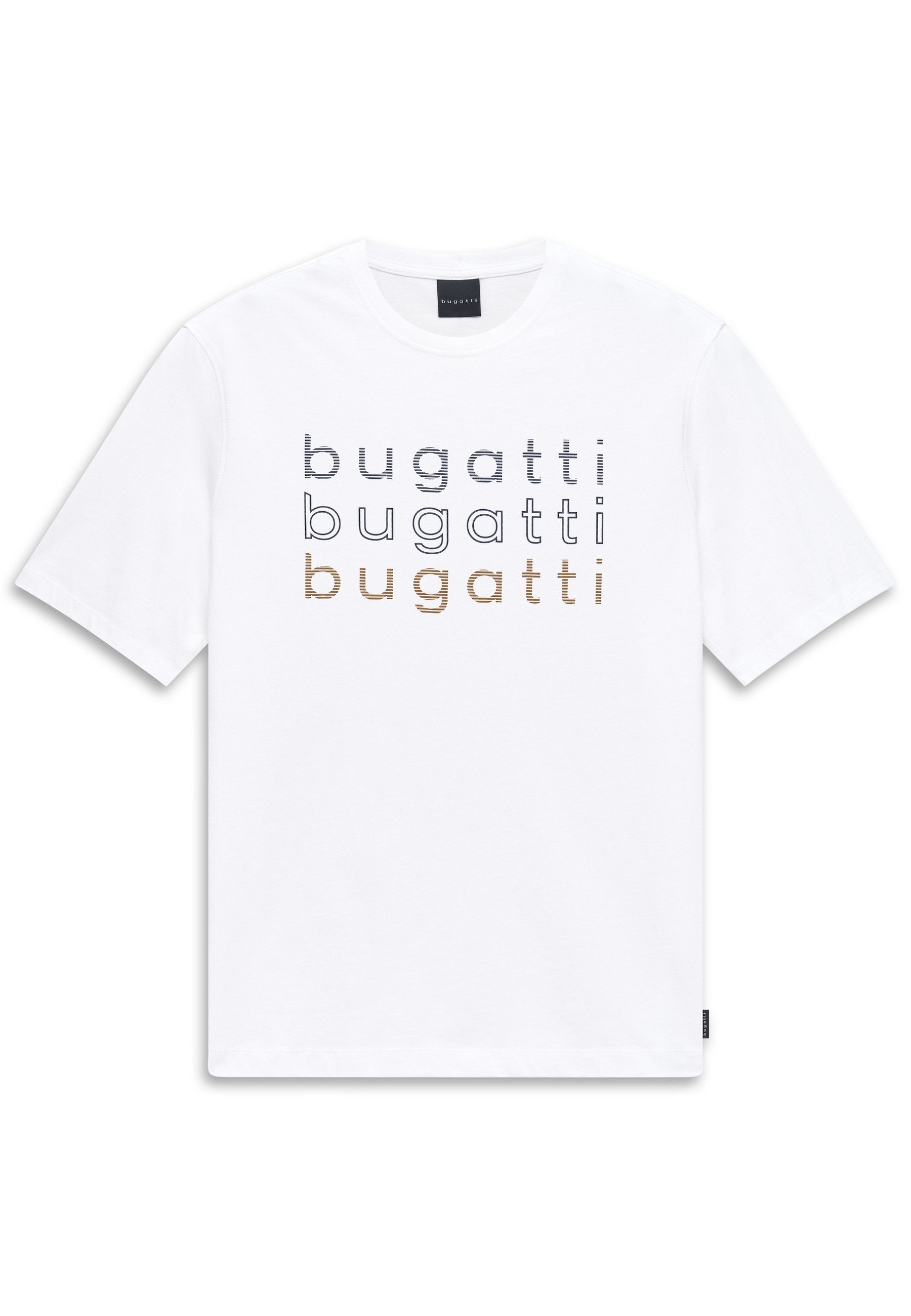 bugatti T-Shirt mit einem bugatti-Print