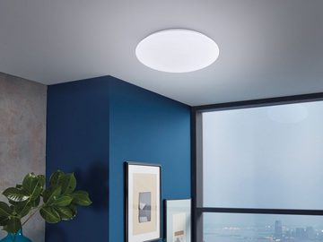 FISCHER & HONSEL LED Deckenleuchte, Dimmfunktion, LED fest integriert, Warmweiß, 2Stk Designklassiker Deckenschalen flach Ø40cm Treppenhaus Beleuchtung