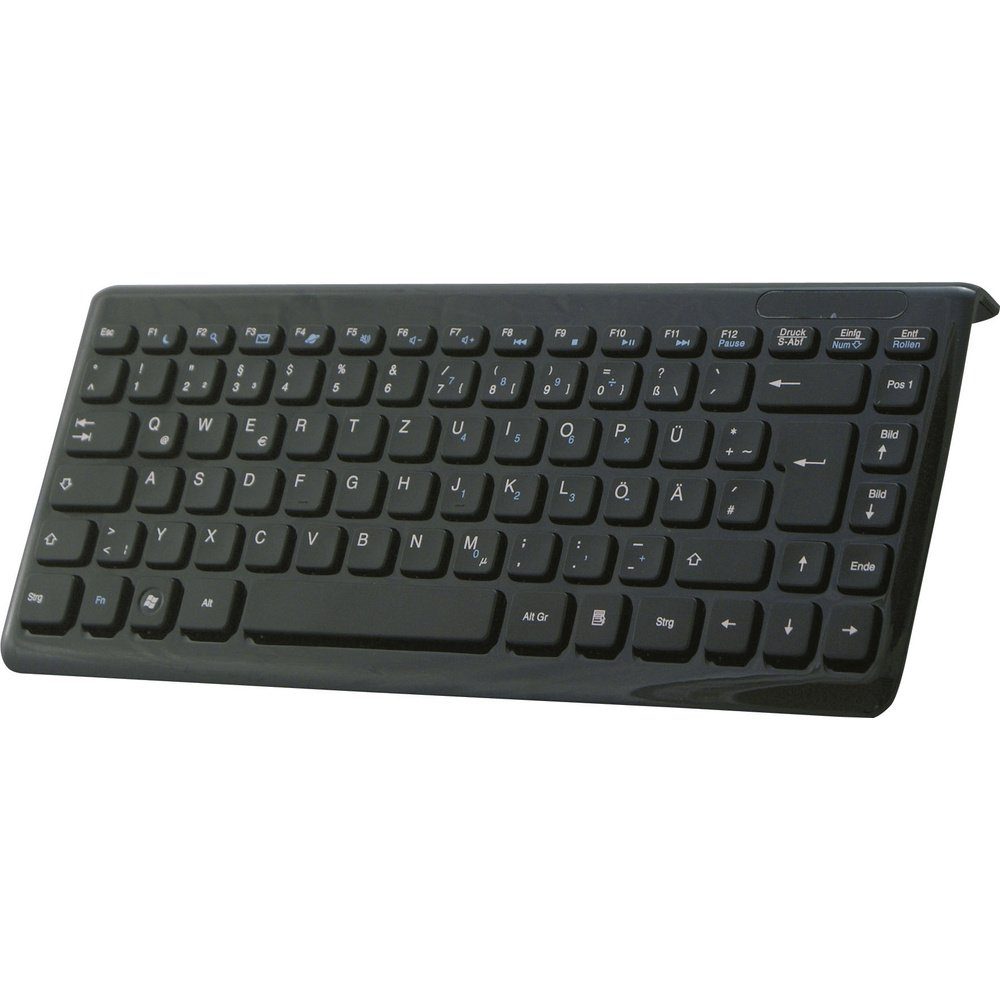 Perixx Perixx Periboard-407 USB Tastatur Deutsch, QWERTZ Schwarz Tastatur