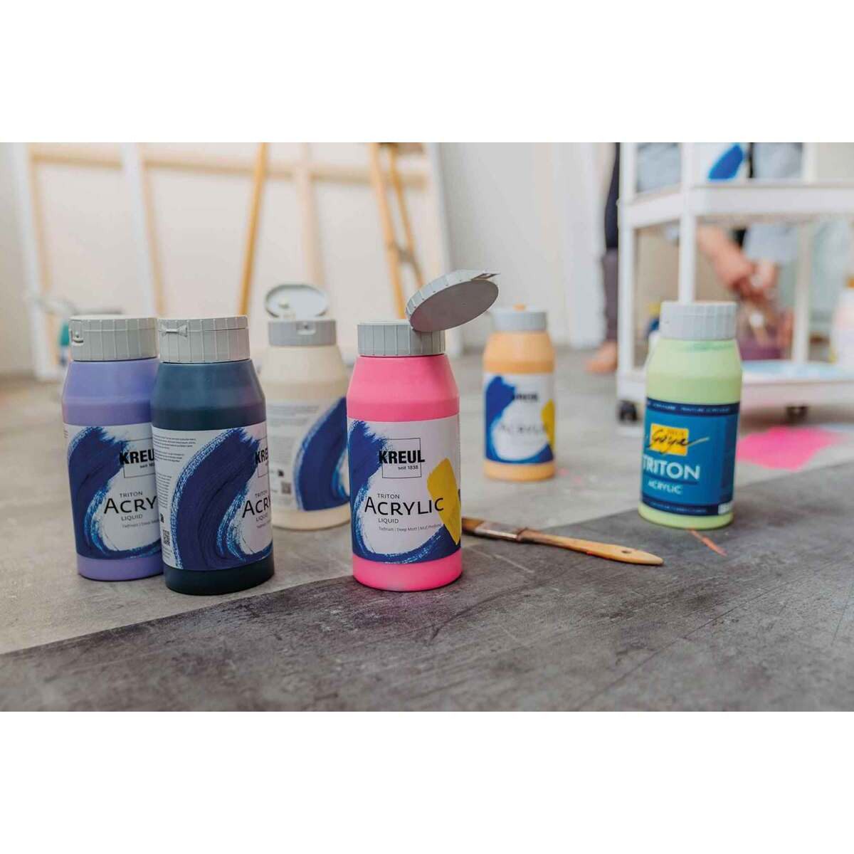 C. KREUL Acrylfarbe KREUL Triton Acrylic Liquid weiß 750ml – Bild 5 von 5